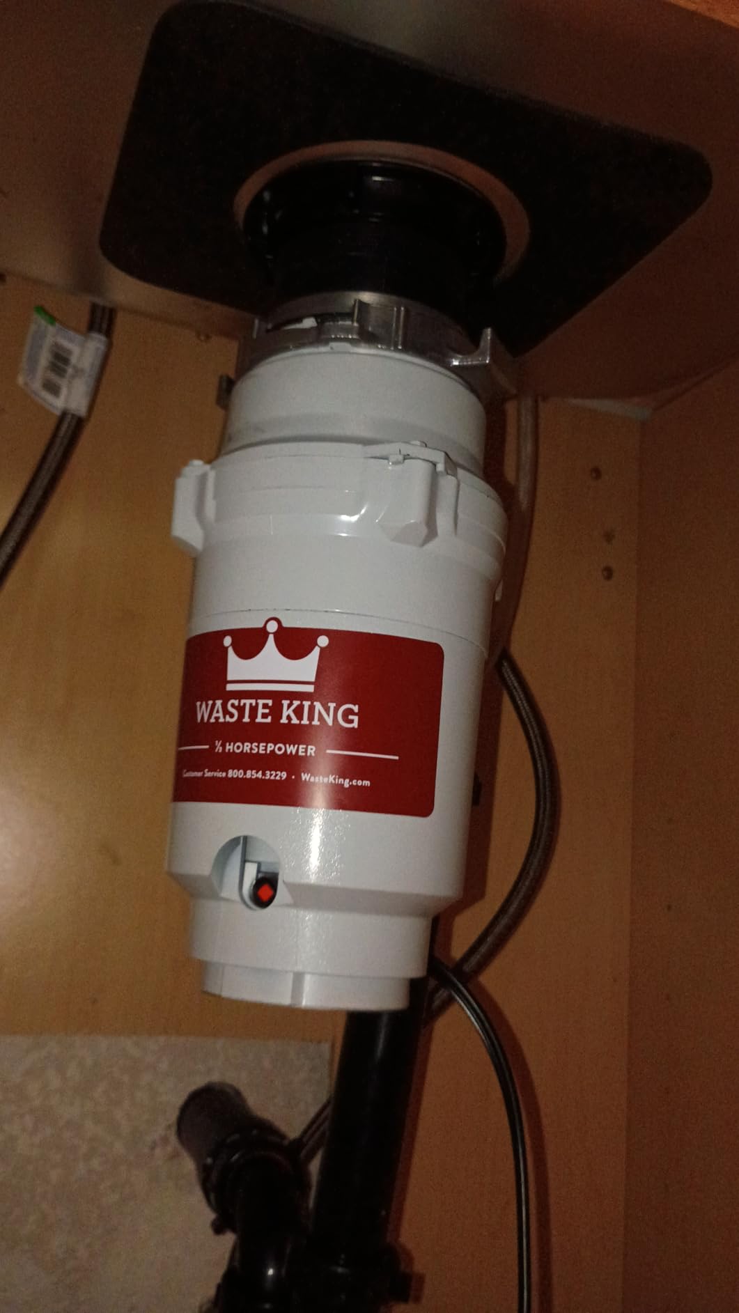 Waste King Garbage Disposal for Kitchen Sink with Power Cord, Compact Food Waste Disposer, L-111 customer photo 1