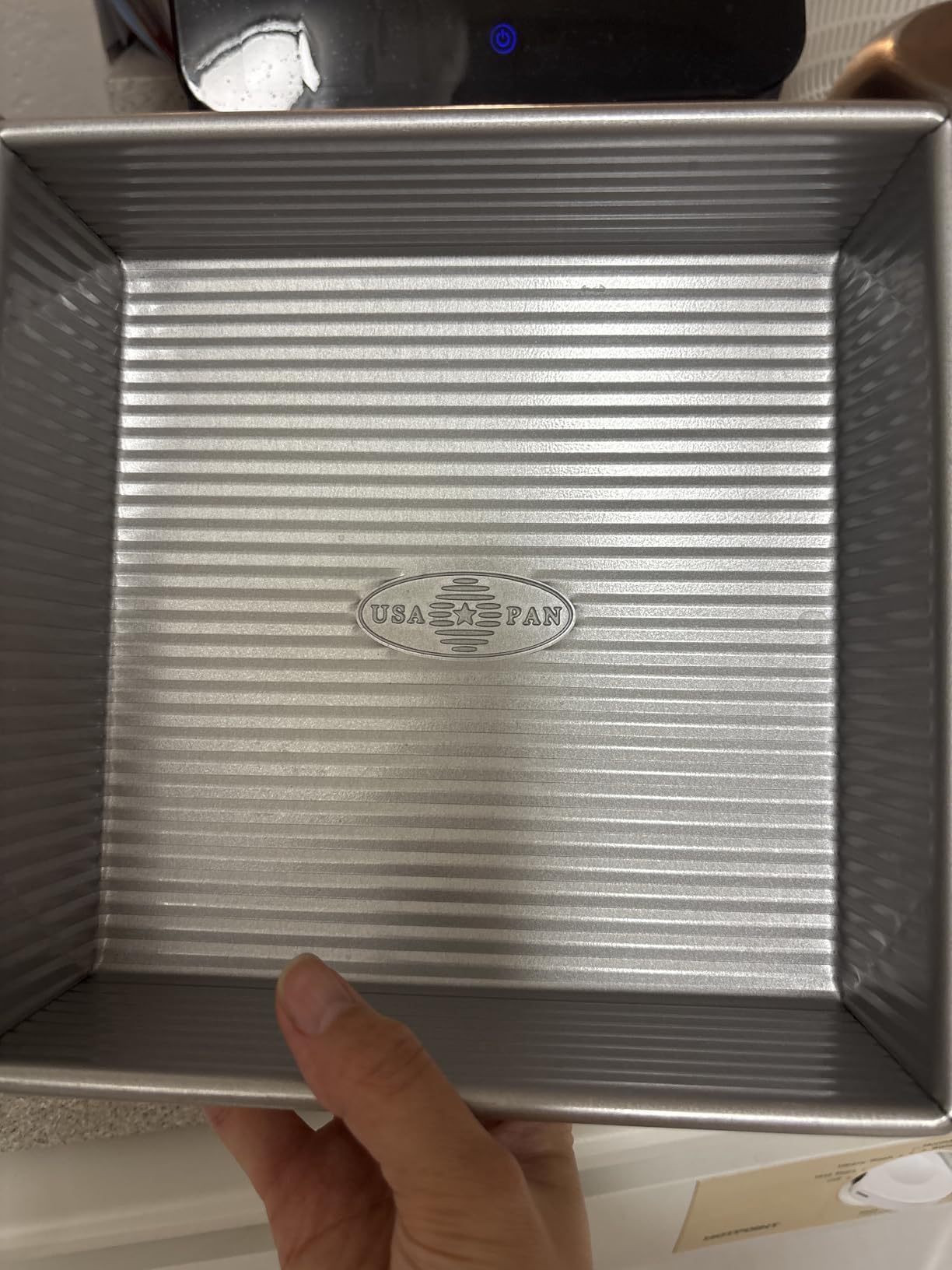 USA Pan Bakeware Nonstick Square Cake Pan, 8 Inch, Aluminized Steel customer photo 1