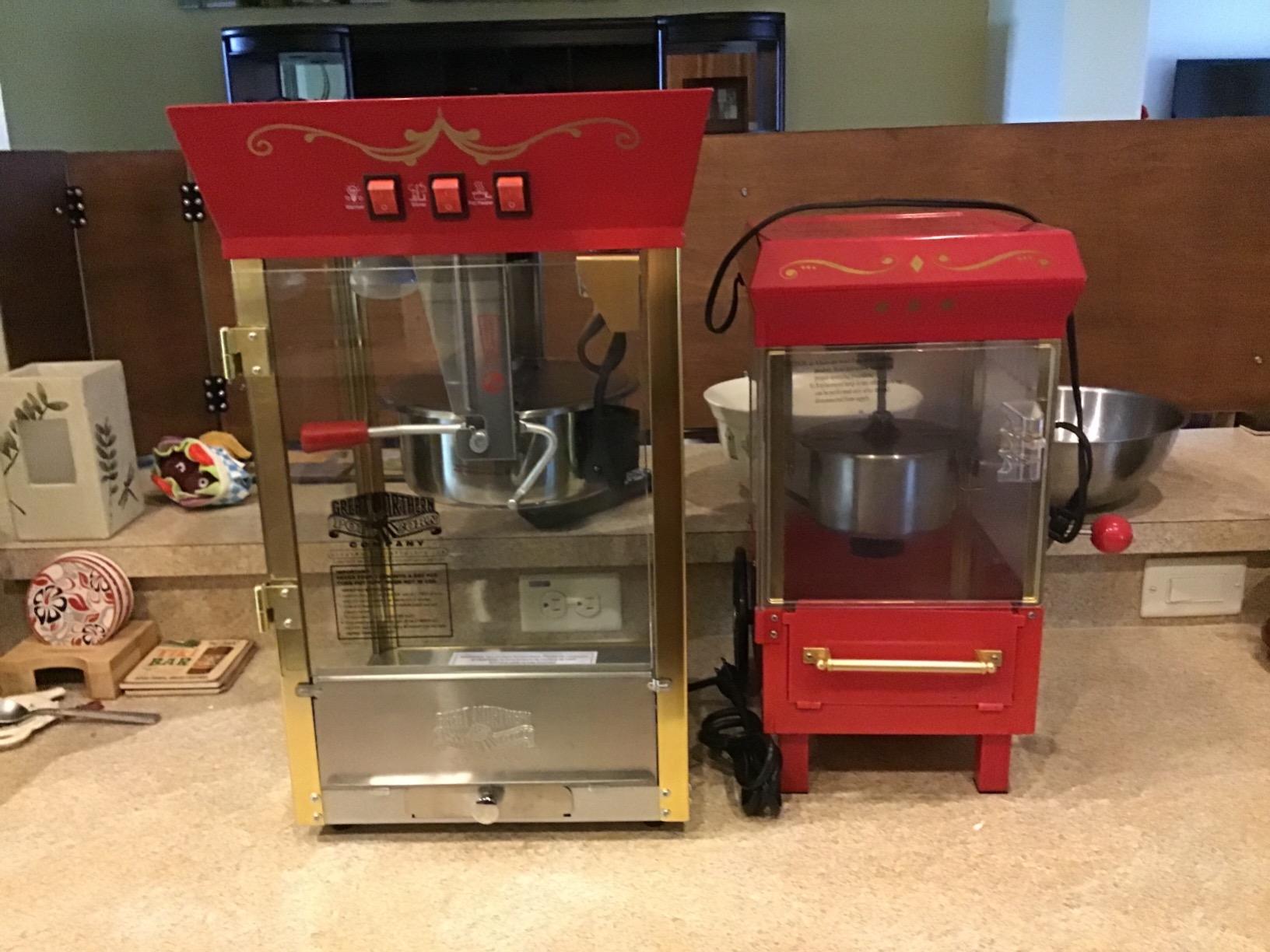 Matinee Popcorn Machine - 8oz Popper with Stainless-Steel Kettle, Reject Kernel Tray, Warming Light, and Accessories by Great Northern Popcorn (Red) customer photo 2
