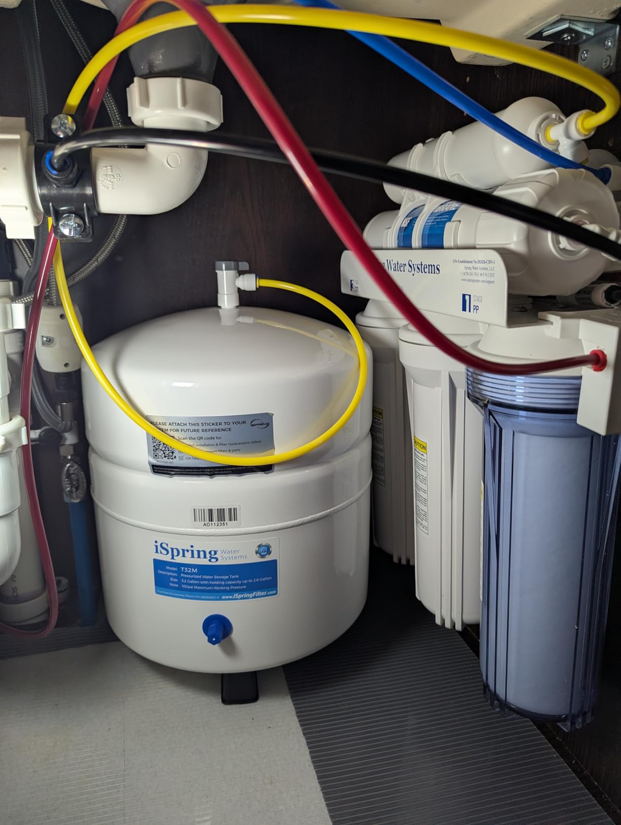 iSpring RCC7AK, NSF Certified, 75 GPD, Alkaline 6-Stage Reverse Osmosis System, pH+ Remineralization RO Water Filter System Under Sink, Patented Top-Mounted Faucet Design for Easy Installation customer photo 1