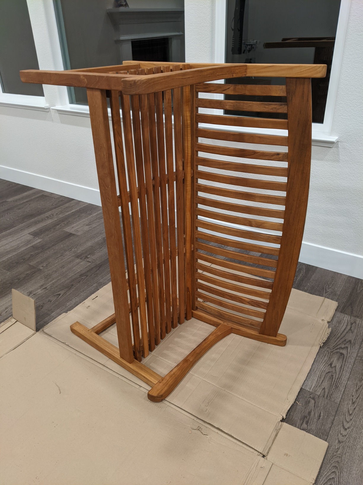 Amazonia Newcastle Patio Bench | Made of Real Teak | Ideal for Outdoors and Indoors, 48Lx26Wx35H, Light Brown customer photo 1