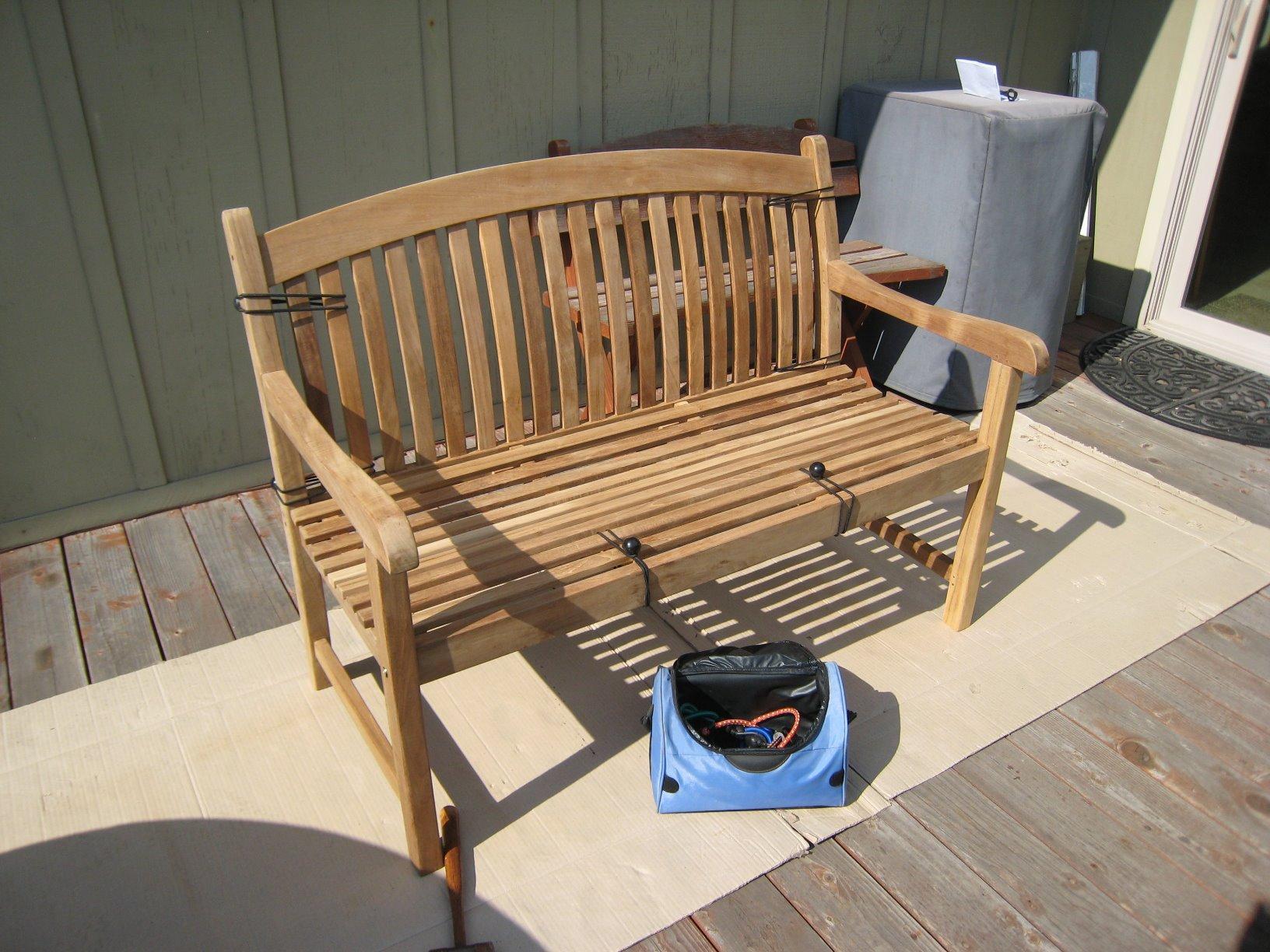 Amazonia Newcastle Patio Bench | Made of Real Teak | Ideal for Outdoors and Indoors, 48Lx26Wx35H, Light Brown customer photo 2