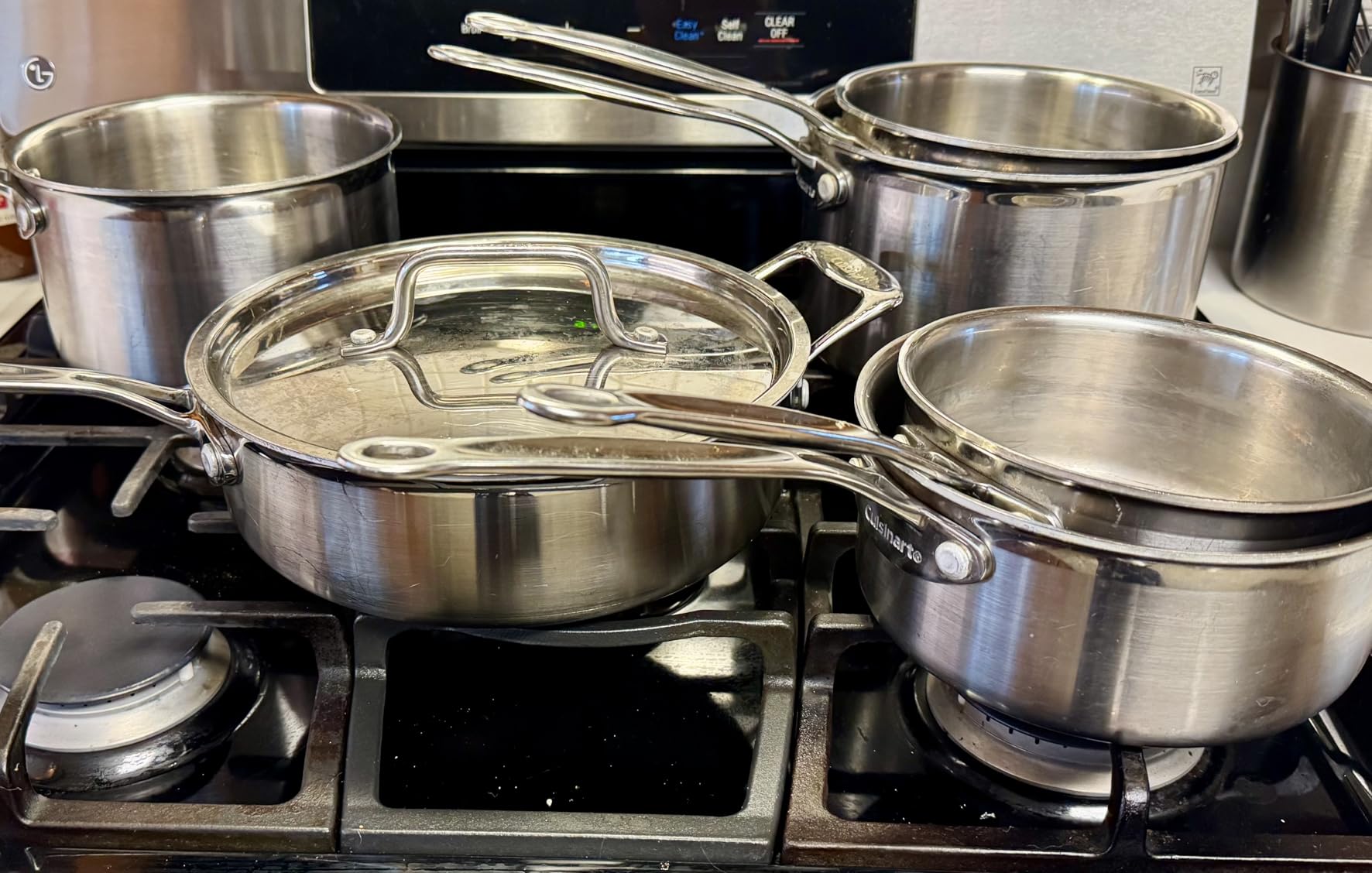 Cuisinart 12-Piece MultiClad Pro Triple Ply Stainless Steel Pots and Pans Set, Cookware Set Compatible with Induction, Electric, Gas Cooktops, Cool Grip Handles, Oven Safe to 500°F, Silver customer photo 1