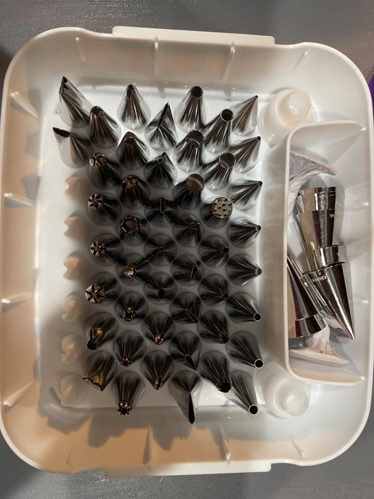 Wilton Master Cake Decorating Piping Tips Variety Set, Stainless Steel Cake & Cupcake Decorating Kit with Storage Case, 55 Piece customer photo 2