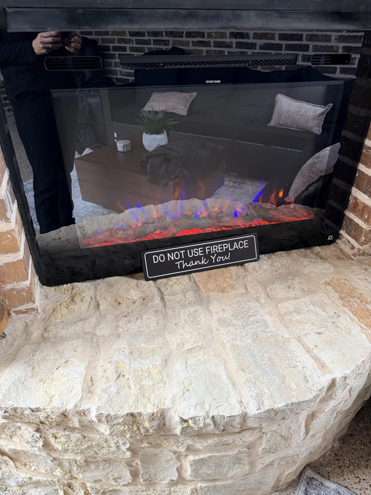 Touchstone Smart Electric Fireplace-The Sideline 50