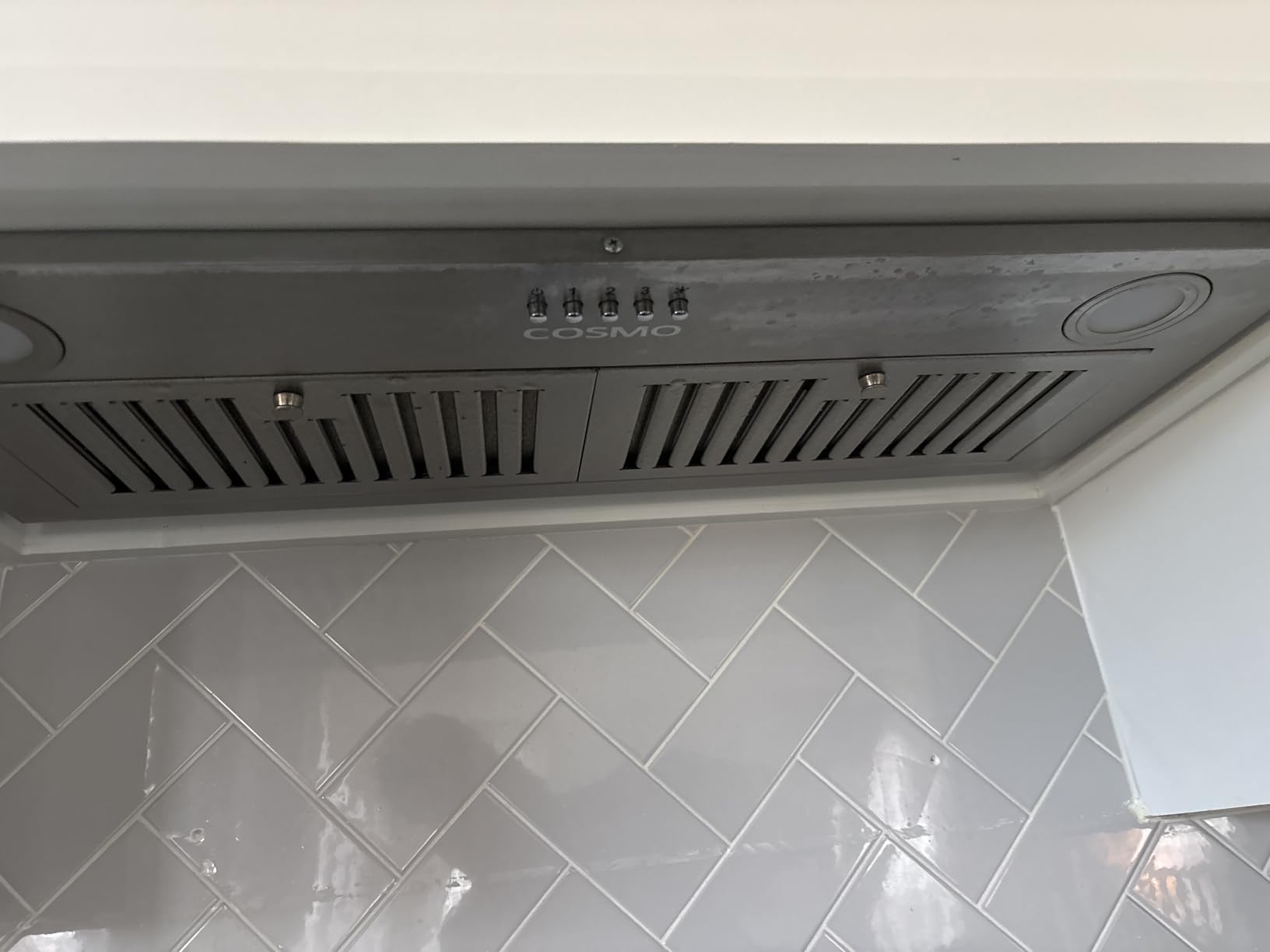 Cosmo UC30 29.5 in. Ducted Under Cabinet Range Hood, Kitchen Over Stove Vent, 3-Speed Fan, Permanent Filters, LED Lights in Stainless Steel, 30 inch customer photo 1