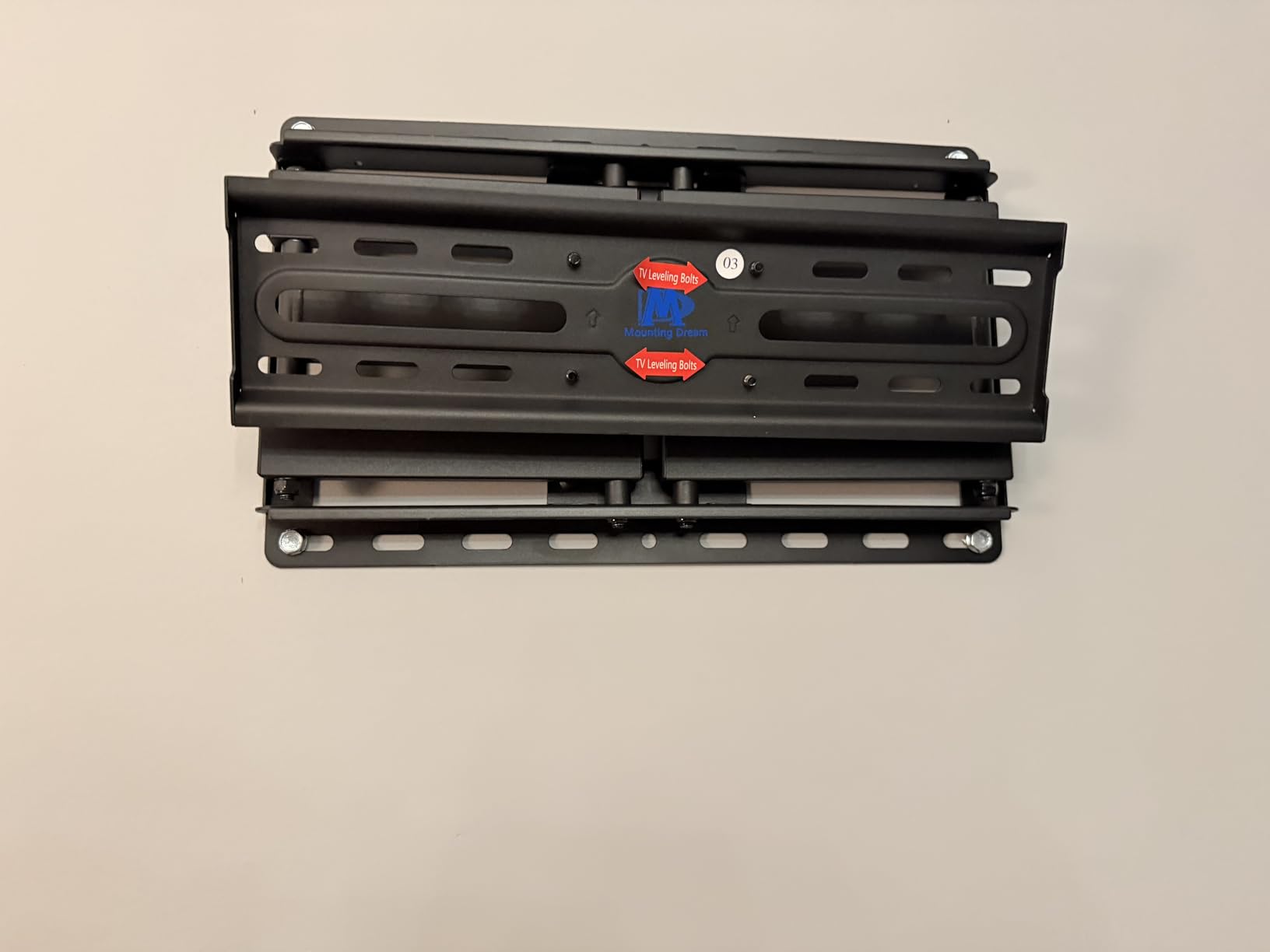 Mounting Dream TV Wall Mount for 32-65 Inch Television,Mount with Swivel and Tilt, Full Motion Bracket with Articulating Dual Arms, Fits 16inch Studs, Max VESA 400X400 mm, 99lbs, MD2380 customer photo 1