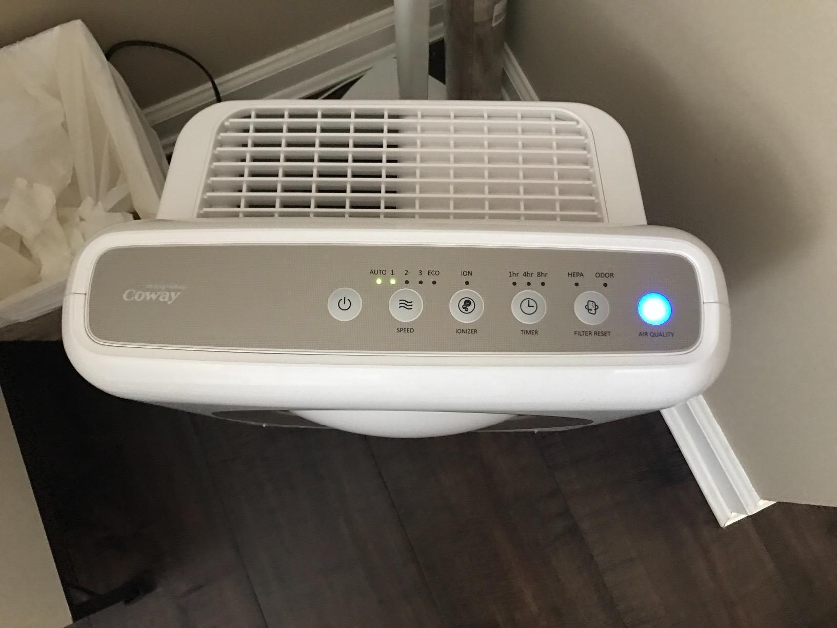 Coway Airmega AP-1512HH(W) True HEPA Purifier with Air Quality Monitoring, Auto, Timer, Filter Indicator, and Eco Mode, 16.8 x 18.3 x 9.7, White customer photo 1