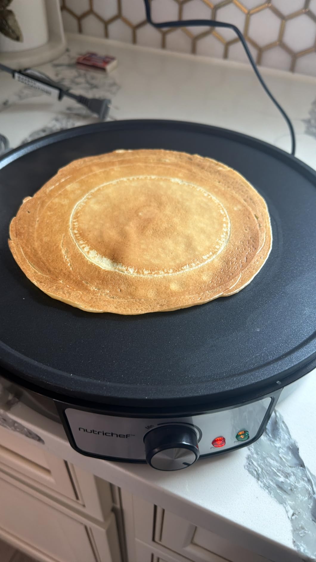 Nutrichef Electric Crepe Maker & Griddle Cooktop - Nonstick 12 Inch Aluminum Hot Plate customer photo 2