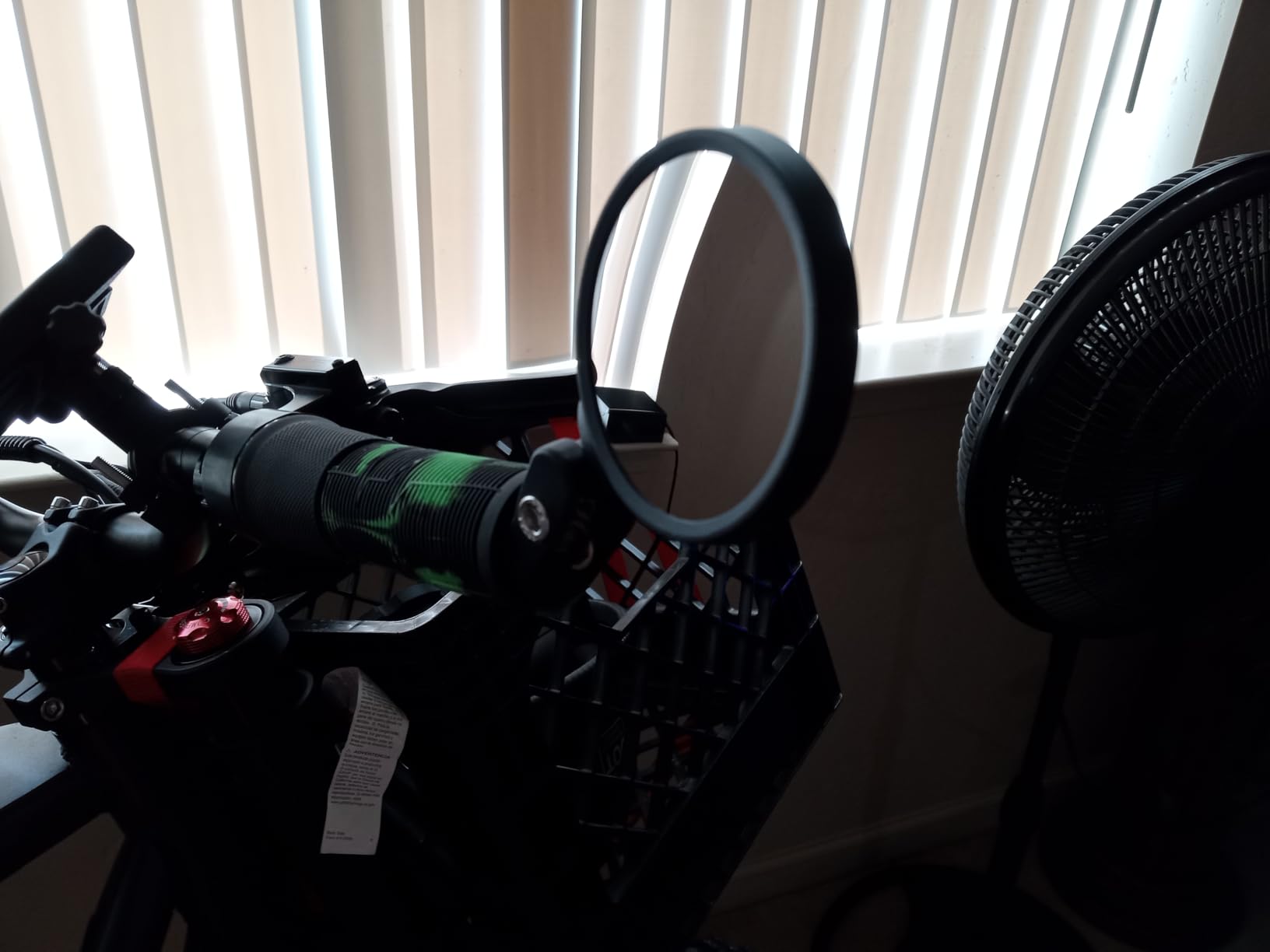 Hafny Bar End Bike/Bicycle Mirror, Stainless Steel Lens, HF-MR083 (Black 62mm) customer photo 2