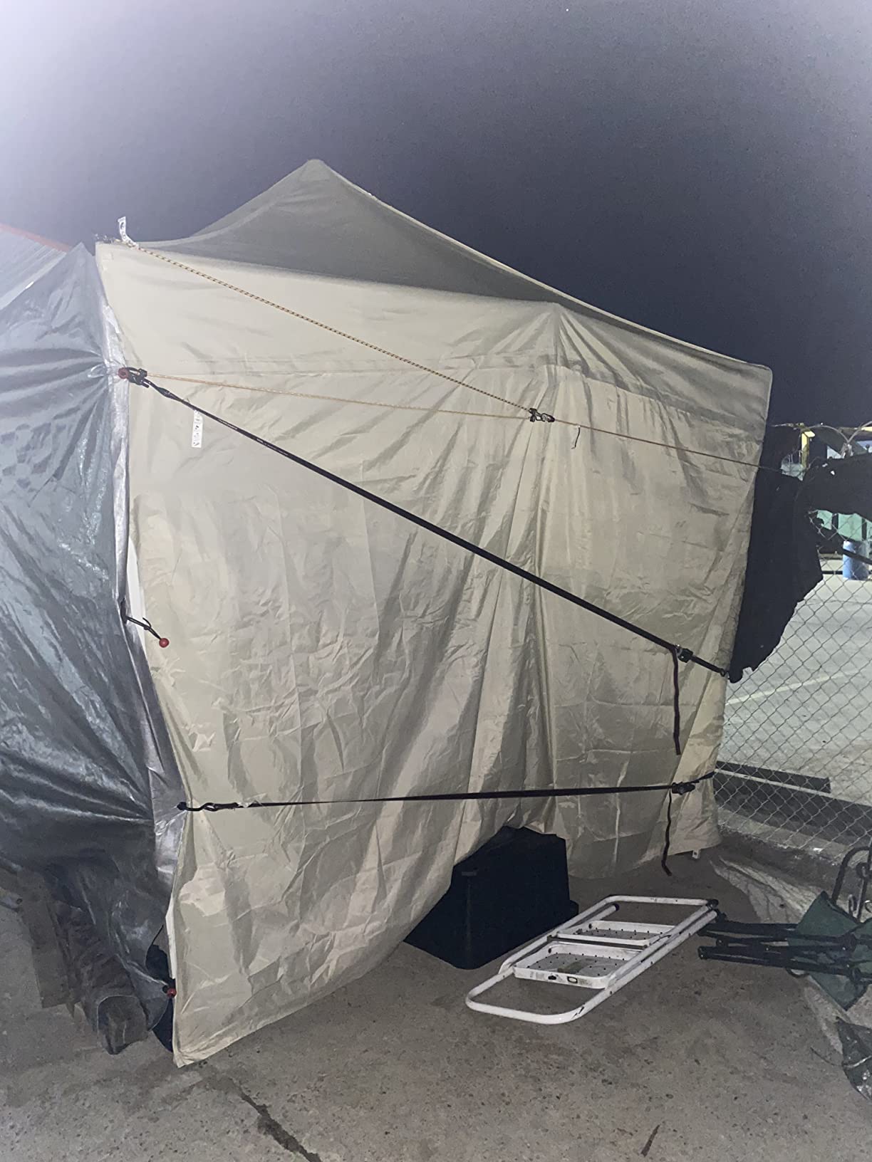 Eurmax USA 10x10 Pop Up Canopy Tent,Commercial Tent with Patented No-Tip Rolling Bag,4 Zippered Removable Walls,UV & Water Resistant Canopy Top,Heavy Duty Outdoor Gazebo,Instant Shelter(White) customer photo 1