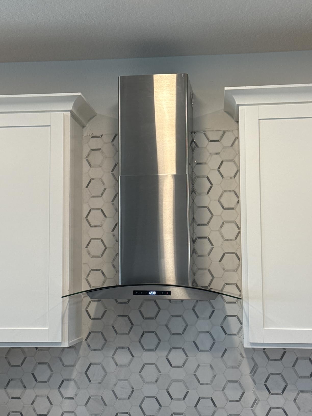 COSMO COS-668AS750 30 in. Vista Collection 380 CFM Ducted Wall Mount Range Hood, Touch Controls, LED Lights, Stainless Steel customer photo 1