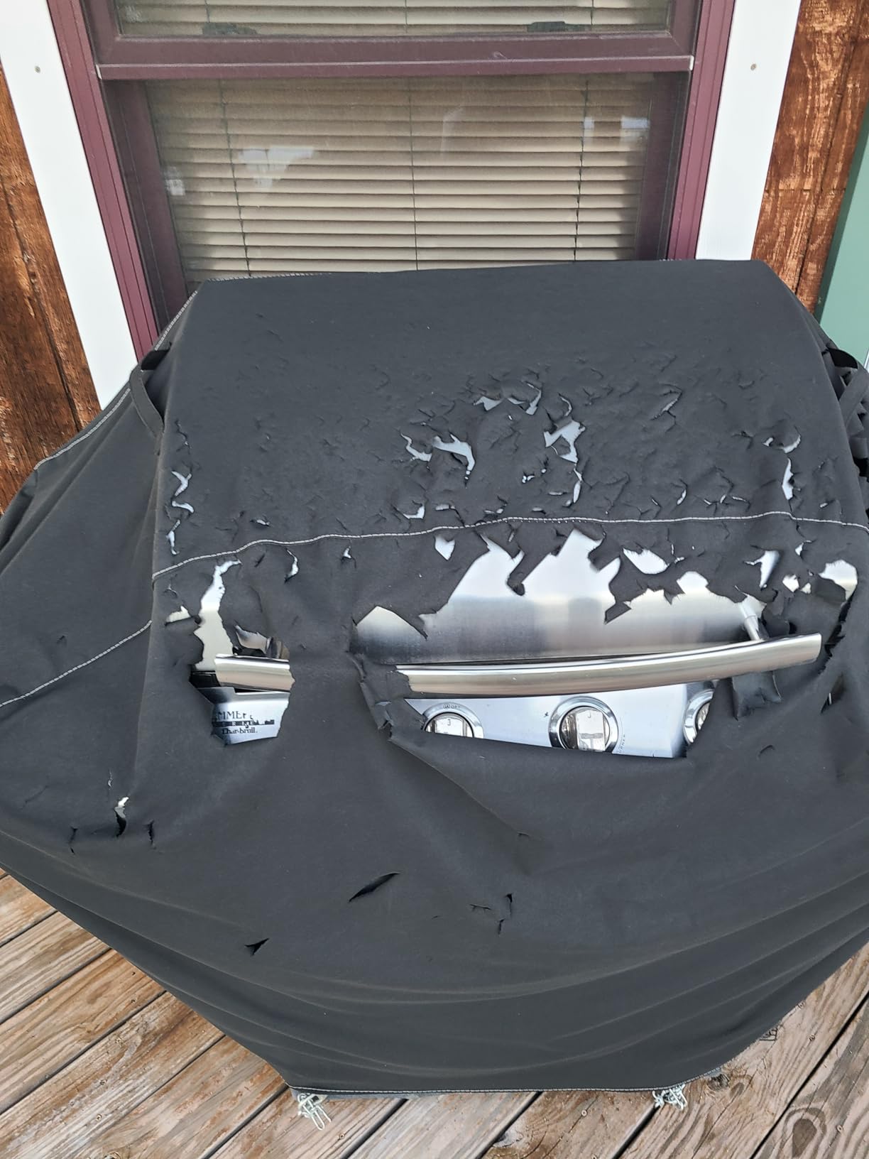 Unicook Grill Cover 55 Inch for Outdoor Grill, Heavy Duty, Waterproof, Fade Resistant, BBQ Cover with Handles/Straps/Air Vents, Compatible with Weber Charbroil Nexgrill Gas BBQs etc customer photo 1