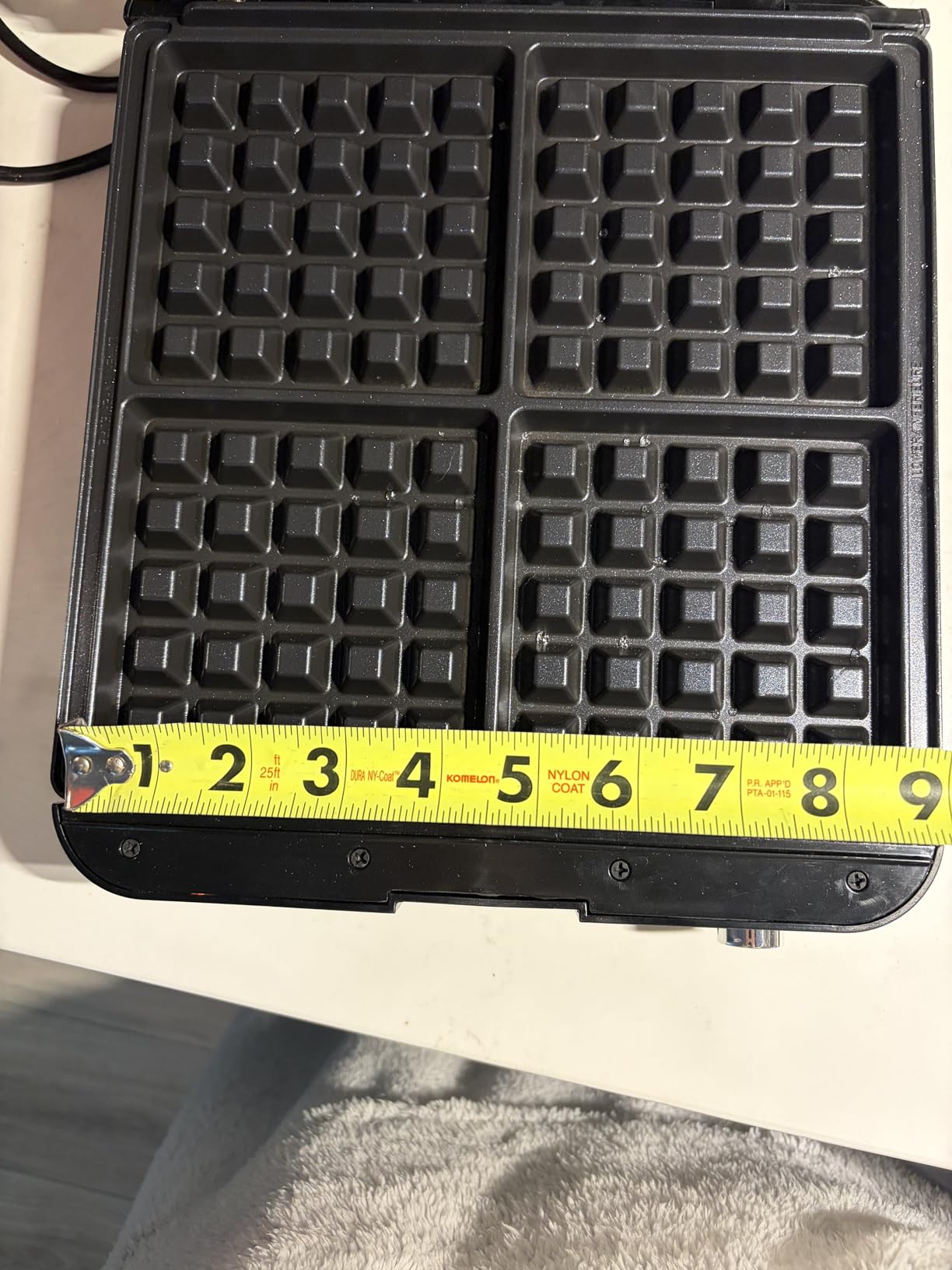 KRUPS 4-Slice Belgian Waffle Maker: Stainless Steel, 5 Browning Levels, Audible Ready Beep, Removable Plates, 1200W, Silver/Black, Large Waffle Maker Family Size, Great for Family Breakfasts customer photo 1