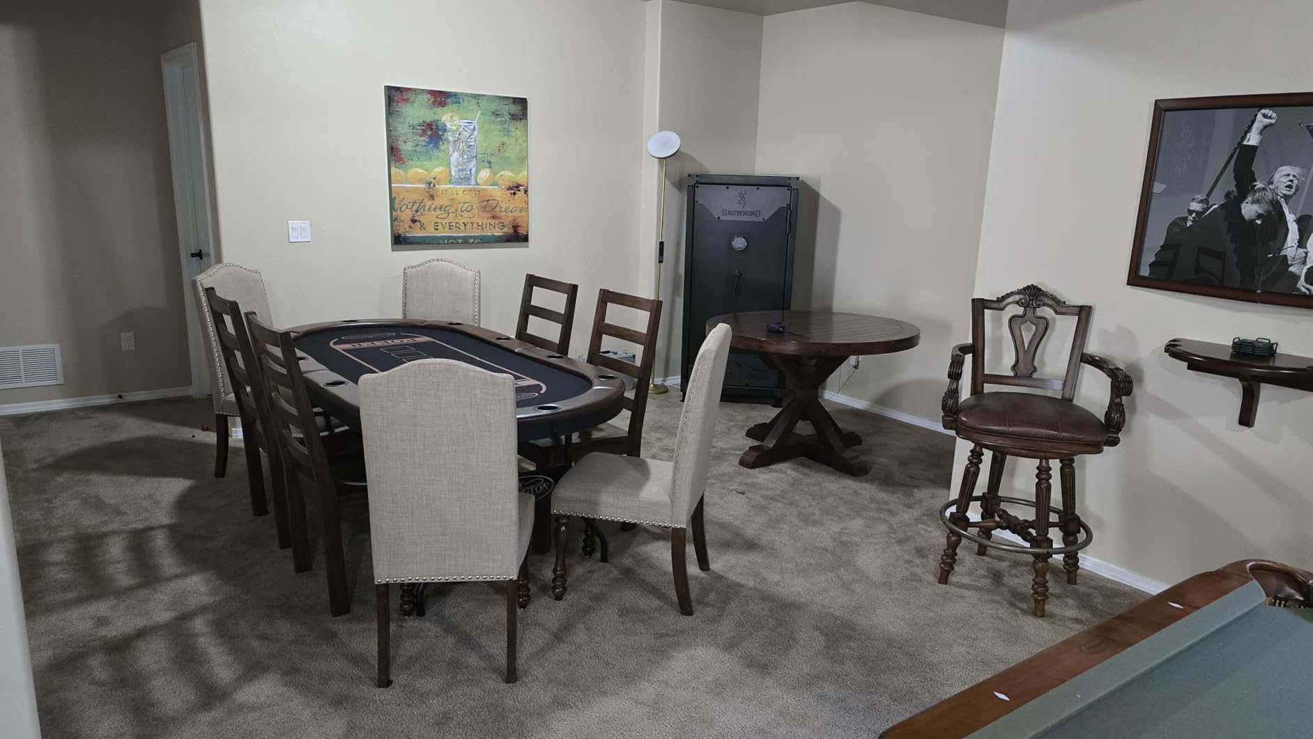 Barrington Poker Multiple Styles Folding Poker Table & Poker Table Top/Dining Table Collection, Durable Padded Rail Tables with Felt Playing Surface, Perfect for Texas Holdem Games customer photo 1