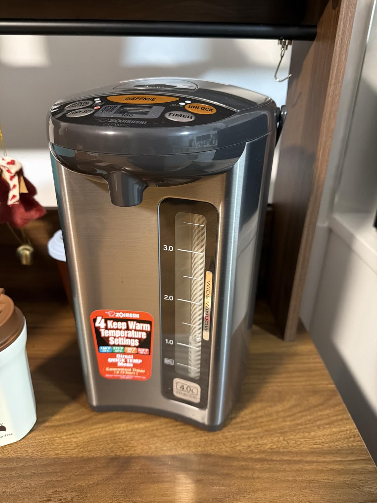 Zojirushi Micom Water Boiler and Warmer (135 oz. / 4L, Silver) customer photo 1