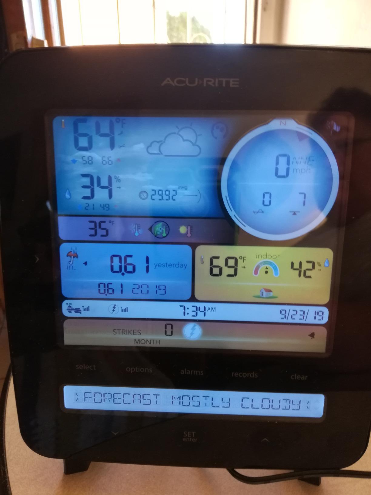 AcuRite Iris (5-in-1) Professional Weather Station with LCD Display and Lightning Detection (01022M) customer photo 2