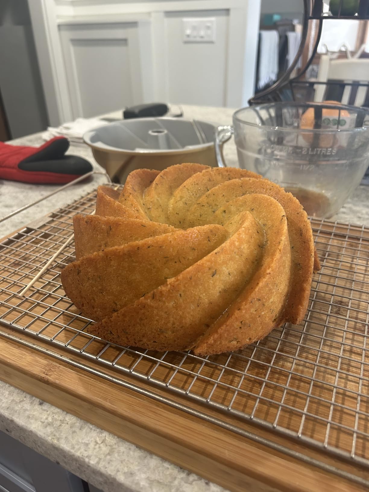 Nordic Ware Heritage Bundt Pan, One, Gold customer photo 1