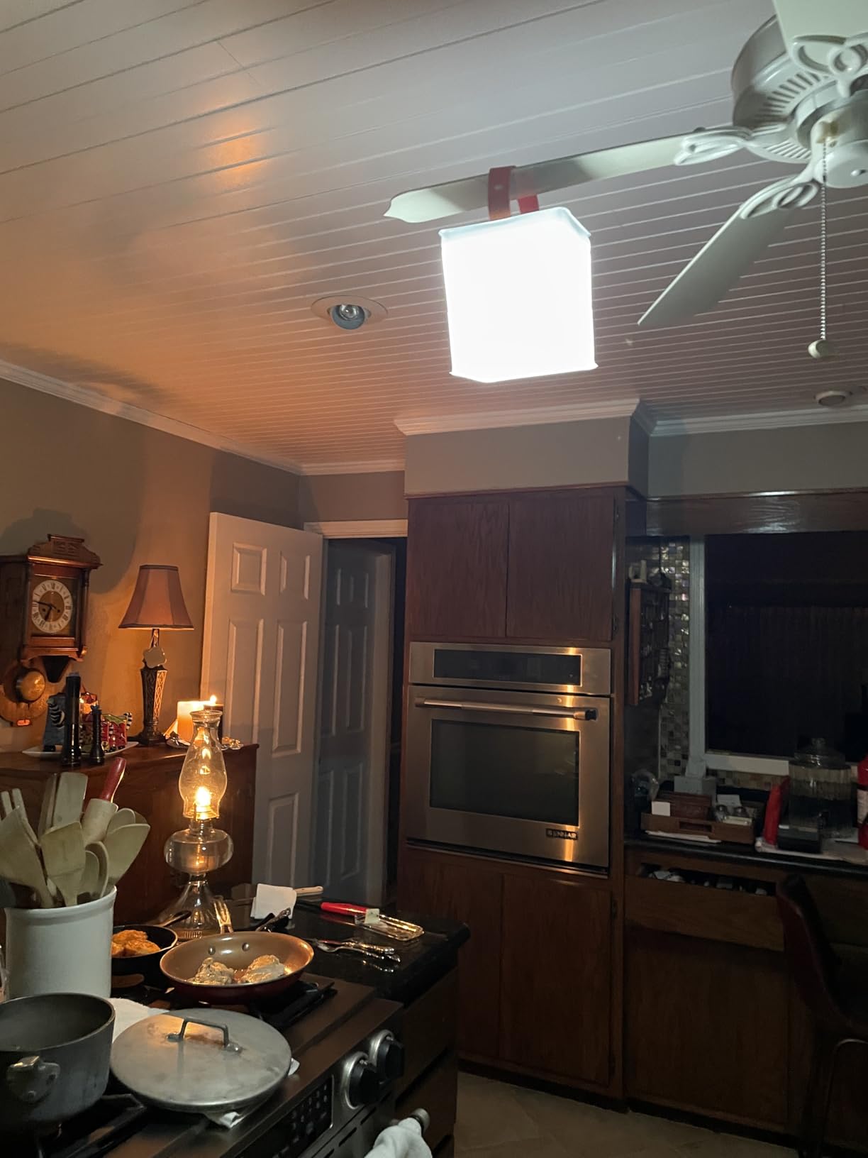 LuminAID Solar Camping Lantern - Inflatable LED Lamp Perfect for Camping, Hiking, Travel and More - Emergency Light for Power Outages, Hurricane, Survival Kits - As Seen on Shark Tank customer photo 1