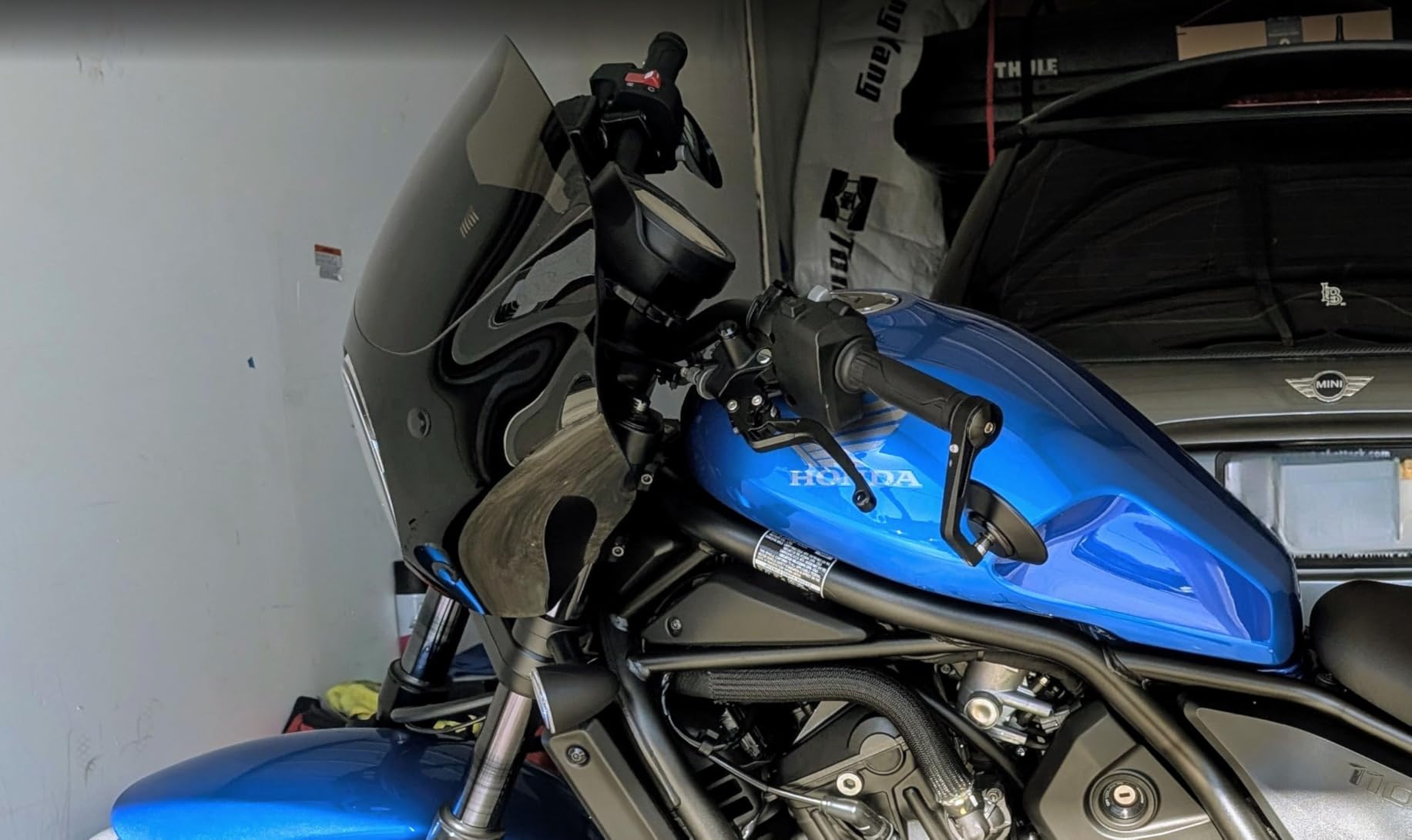 KEMIMOTO Motorcycle Bar End Mirrors, CNC Aluminum 7/8