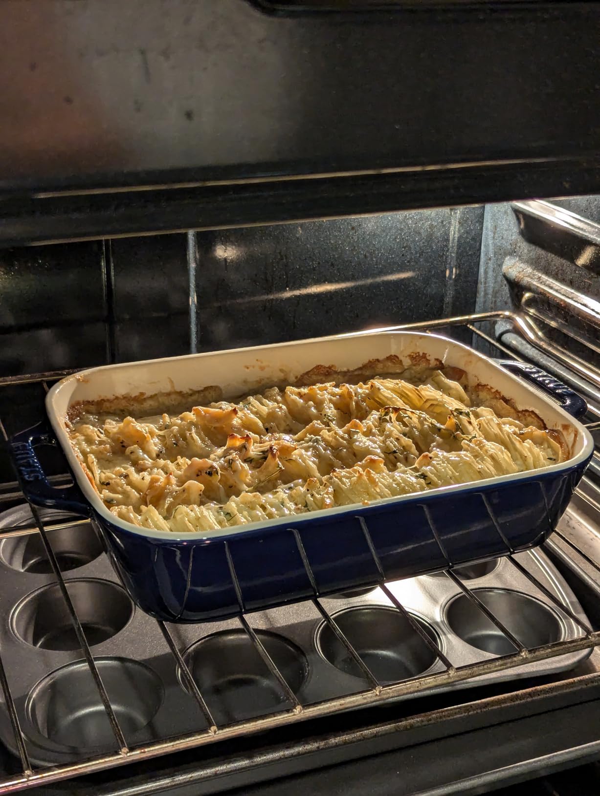 Staub Ceramic 2-pc Rectangular Baking Dish Set - Dark Blue customer photo 2