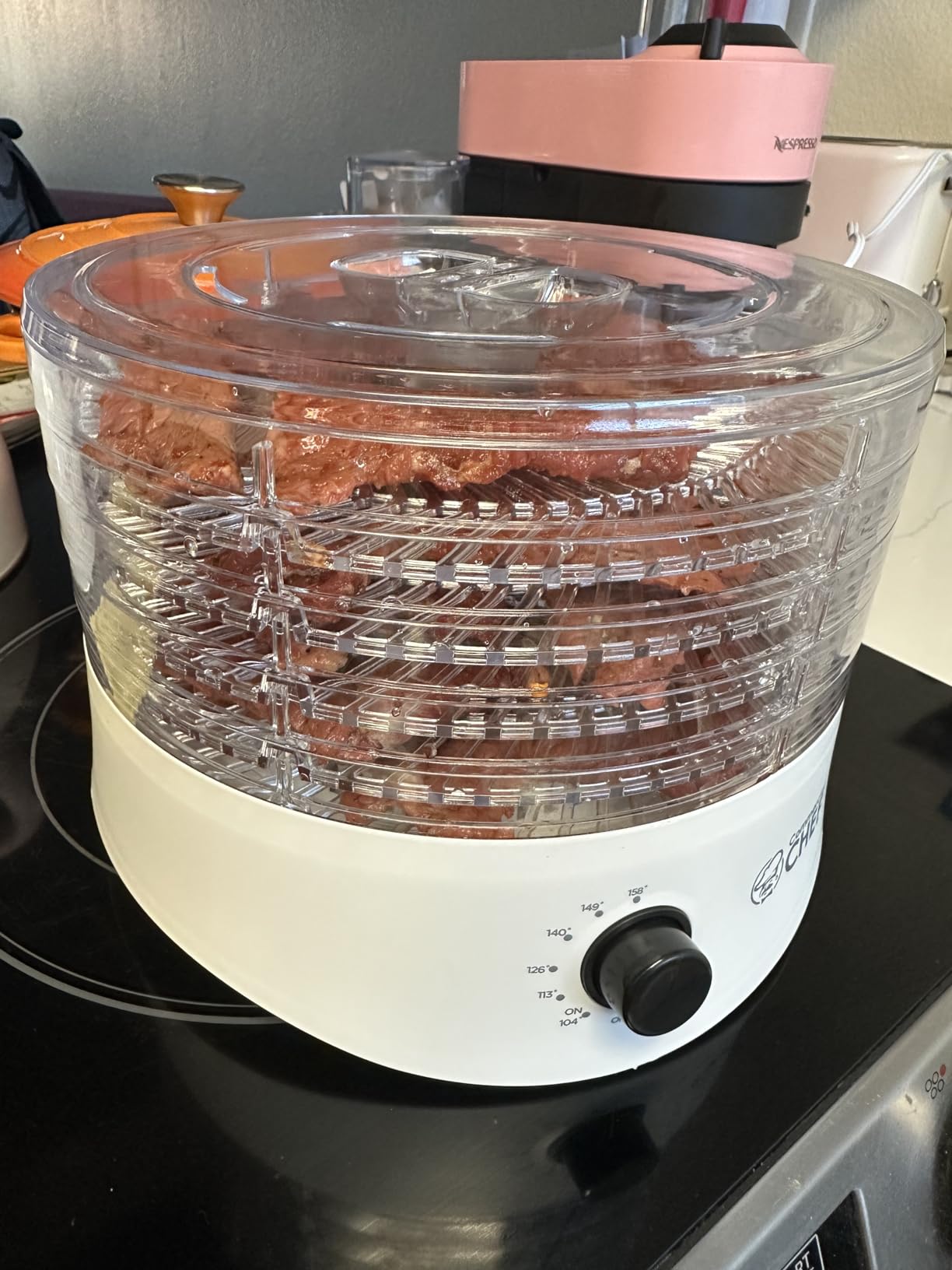 Commercial Chef Food Dehydrator, Five 9.25