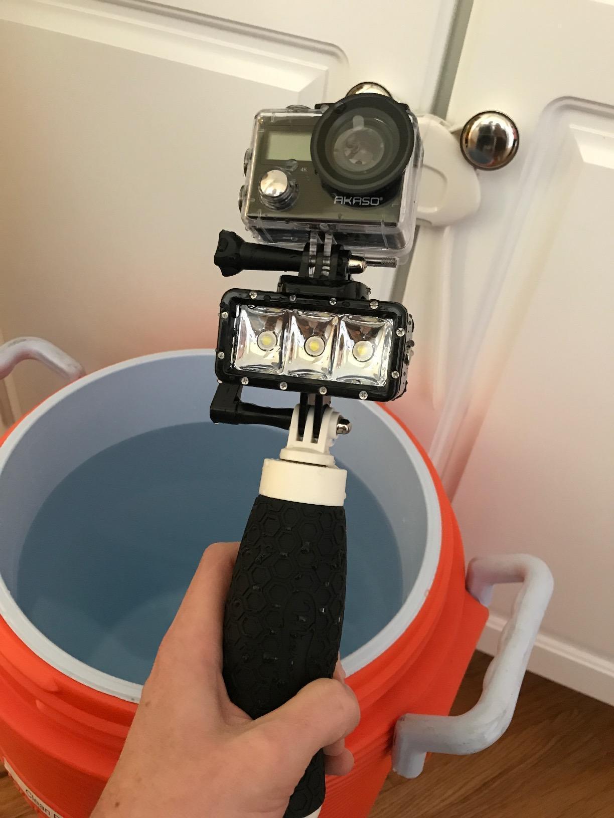 AKASO Brave 4 Action Camera 4K 30fps Ultra Hd Video 20MP Photo, EIS, WiFi Remote Control, 2X Batteries, Waterproof Underwater Camera for Snorkel, Travel, Motorcycle, Bicycle, Helmet Accessories Kit customer photo 1