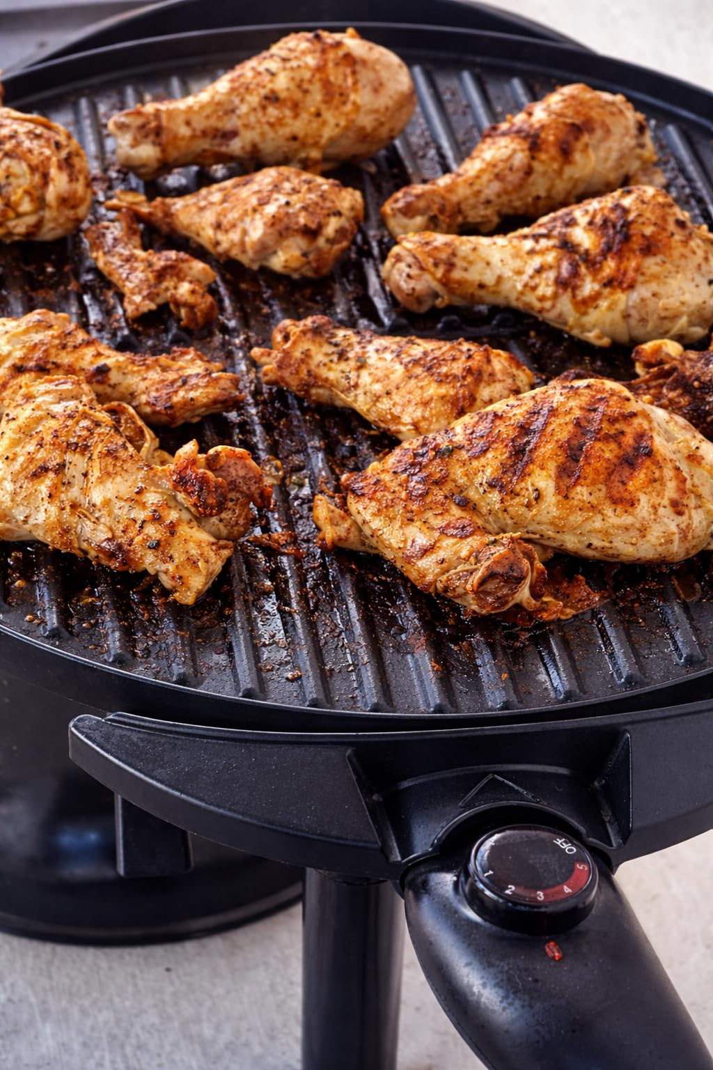 George Foreman Indoor/Outdoor Electric Patio Grill, Apartment Approved, 15-Serving, Removable Stand, Black customer photo 1