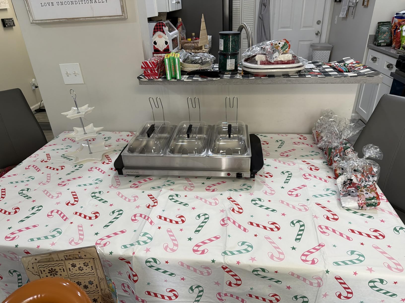 Proctor Silex Buffet Server & Food Warmer, Adjustable Heat, for Parties, Holidays and Entertaining, Three 2.5 Quart Oven-Safe Chafing Dish Set, Stainless Steel customer photo 1