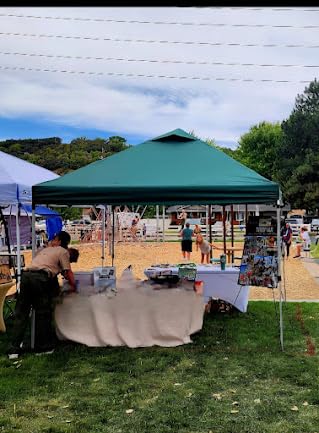 CROWN SHADES 10x10 Pop Up Canopy, Patented Center Lock One Push Tent Canopy, Newly Designed Storage Bag, 8 Stakes, 4 Ropes customer photo 1