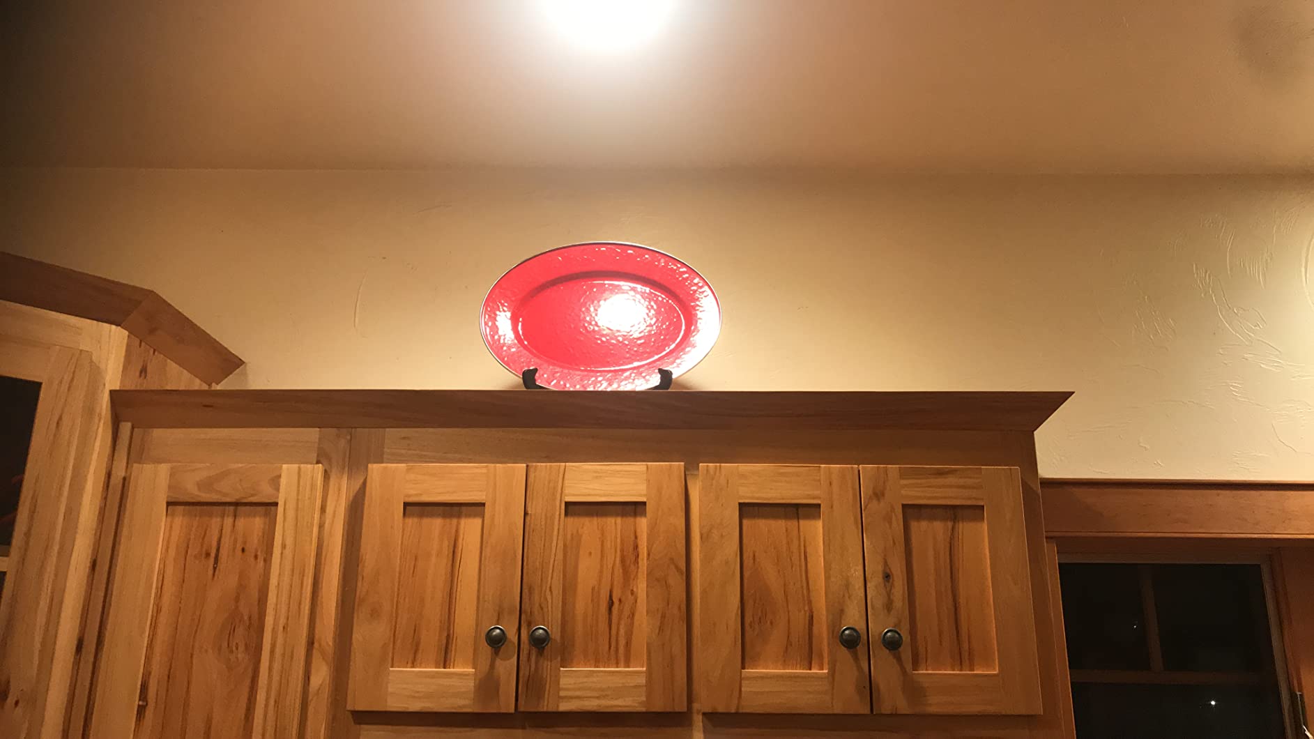 Golden Rabbit Enamelware Oval Platter, 12 x 16in, Cobalt Swirl customer photo 2