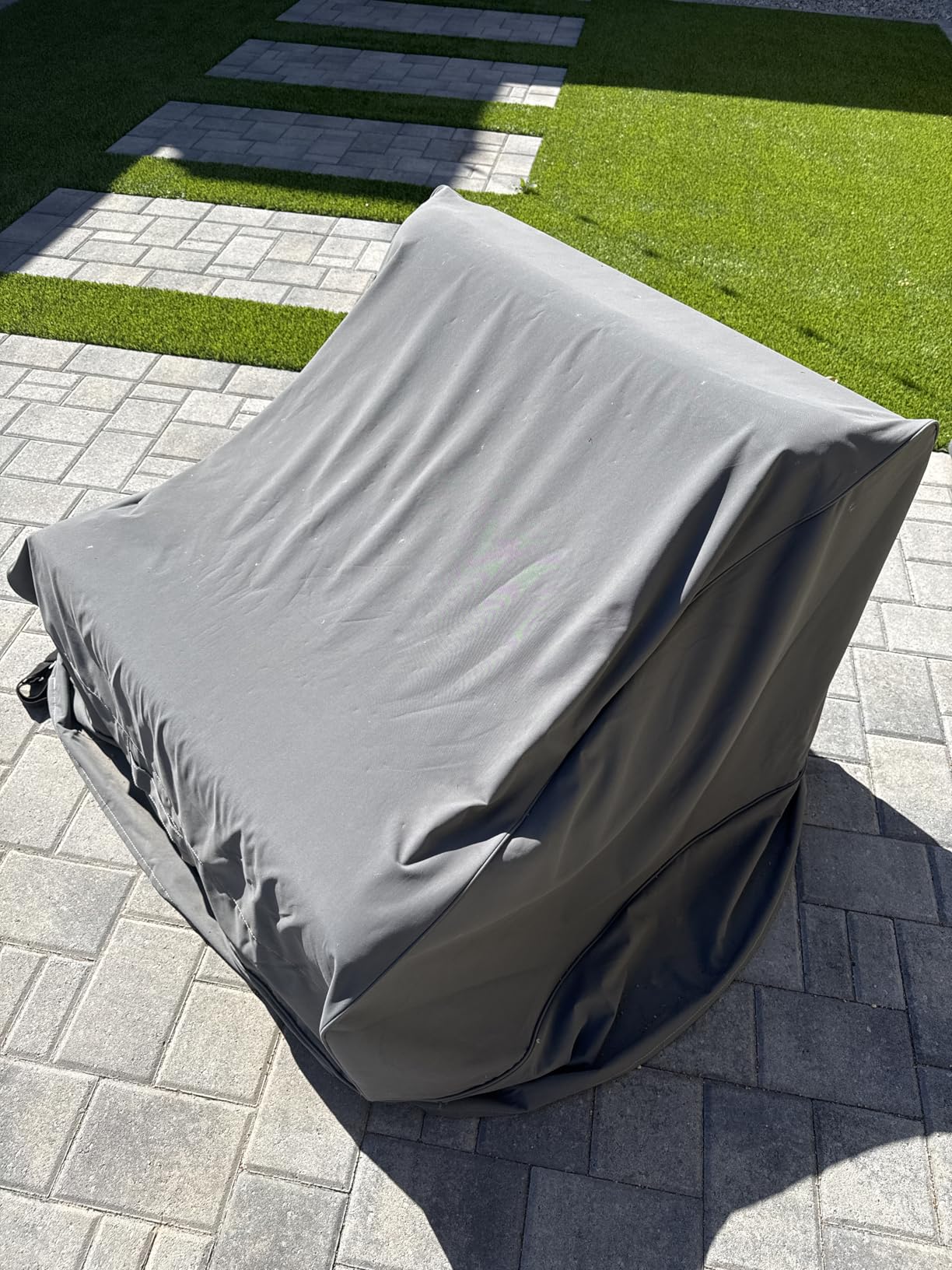 Vailge Patio Chair Covers, Lounge Deep Seat Cover, Heavy Duty and Waterproof Outdoor Lawn Patio Furniture Covers (2 Pack - Large, Beige & Brown) customer photo 2