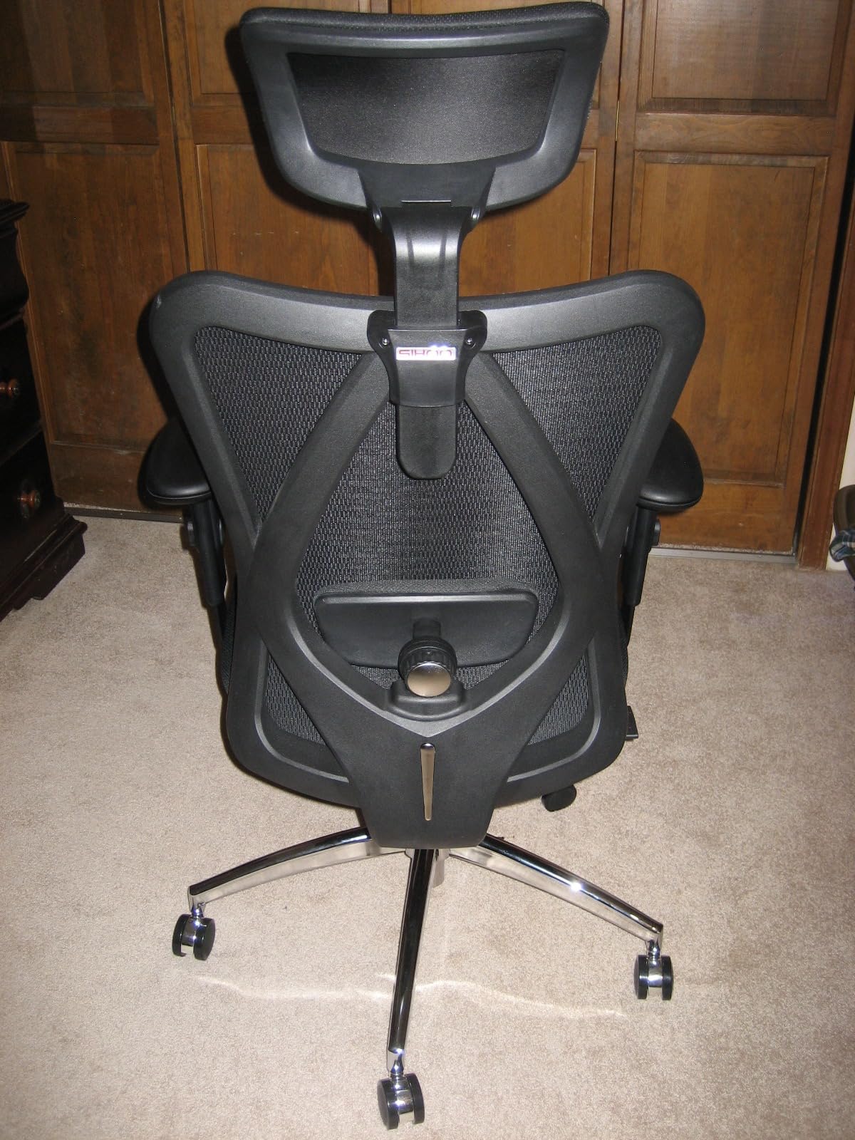 SIHOO M18 Ergonomic Office Chair, High Back Mesh Desk Chair with Adjustable Headrest & Lumbar Support, 330lbs Capacity customer photo 1