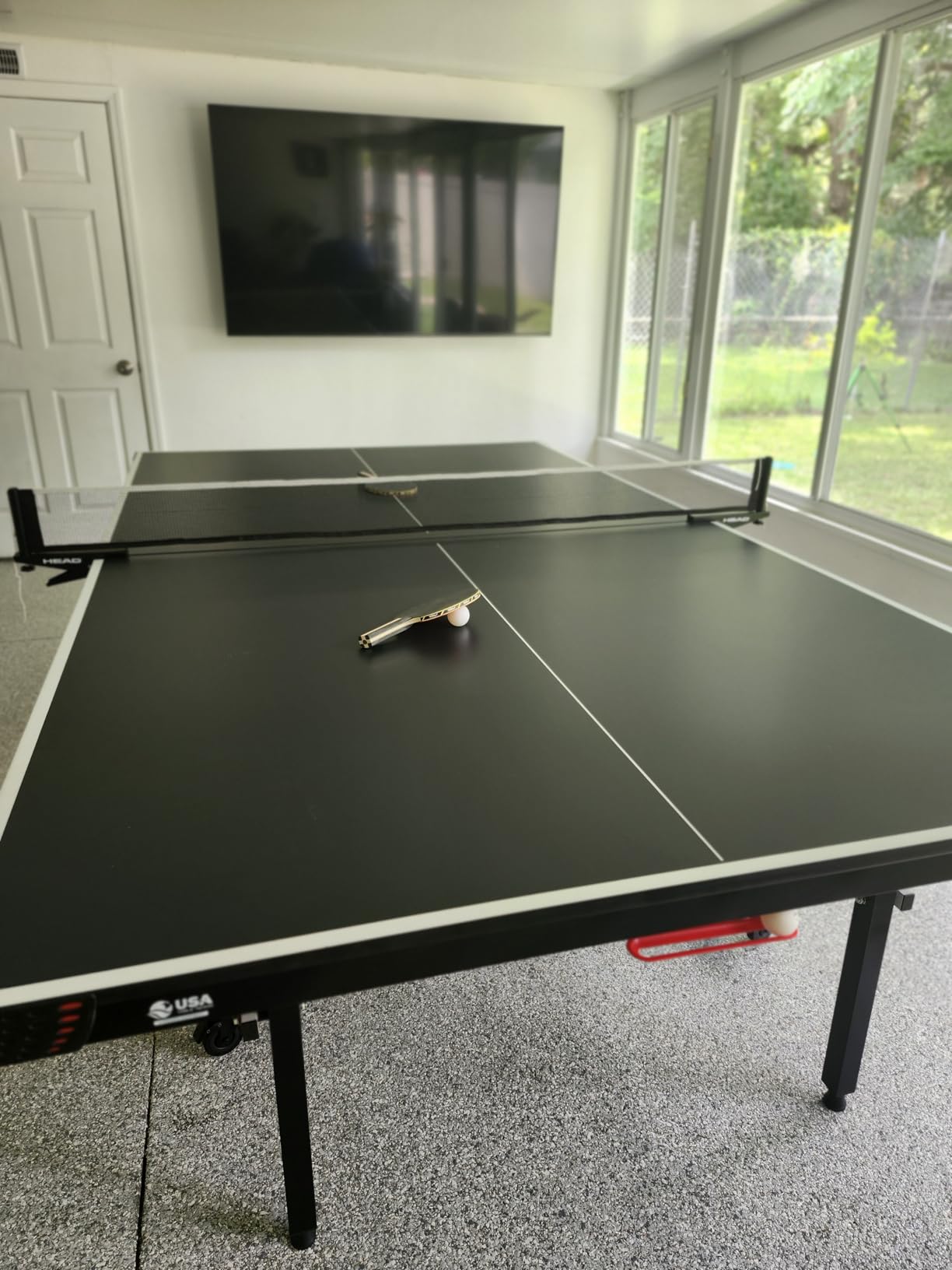 HEAD Summit USA Indoor Table Tennis Table, Competition Grade Net, 10 Minute Easy Set Up – Ping Pong Table with Playback Mode customer photo 1