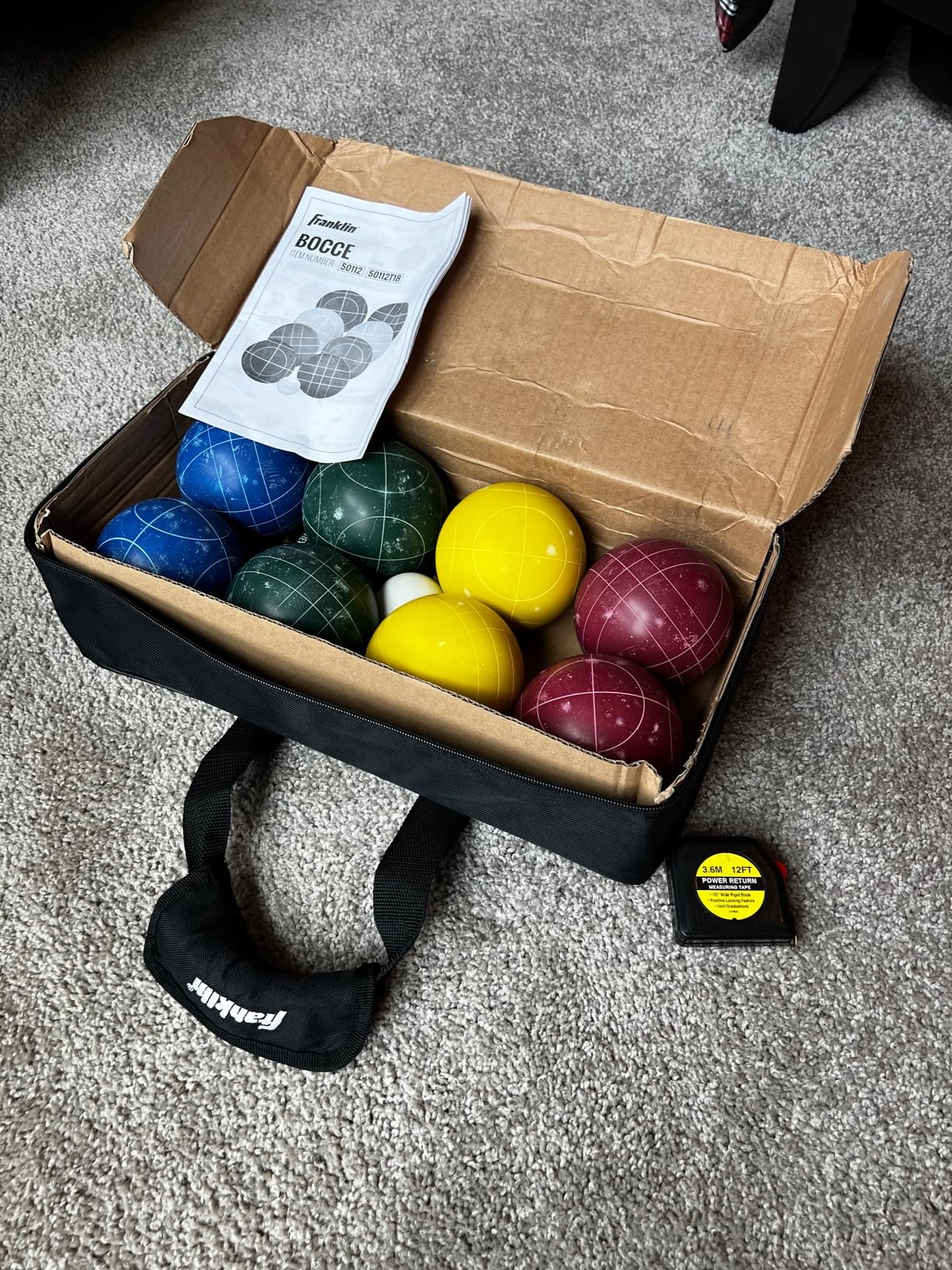 Franklin Sports Bocce Ball Set - 8 All Weather Bocce Balls and 1 Pallino customer photo 1