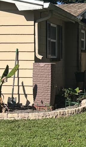 Good Ideas Impressions Riverwalk Rain Water Collection Barrel, Dark Granite, 50 Gallon - Faux Slate Rock Rainwater Catcher, Plastic Storage Drum with Dual Robust Metal Spigots & Fine Mesh Screen customer photo 1