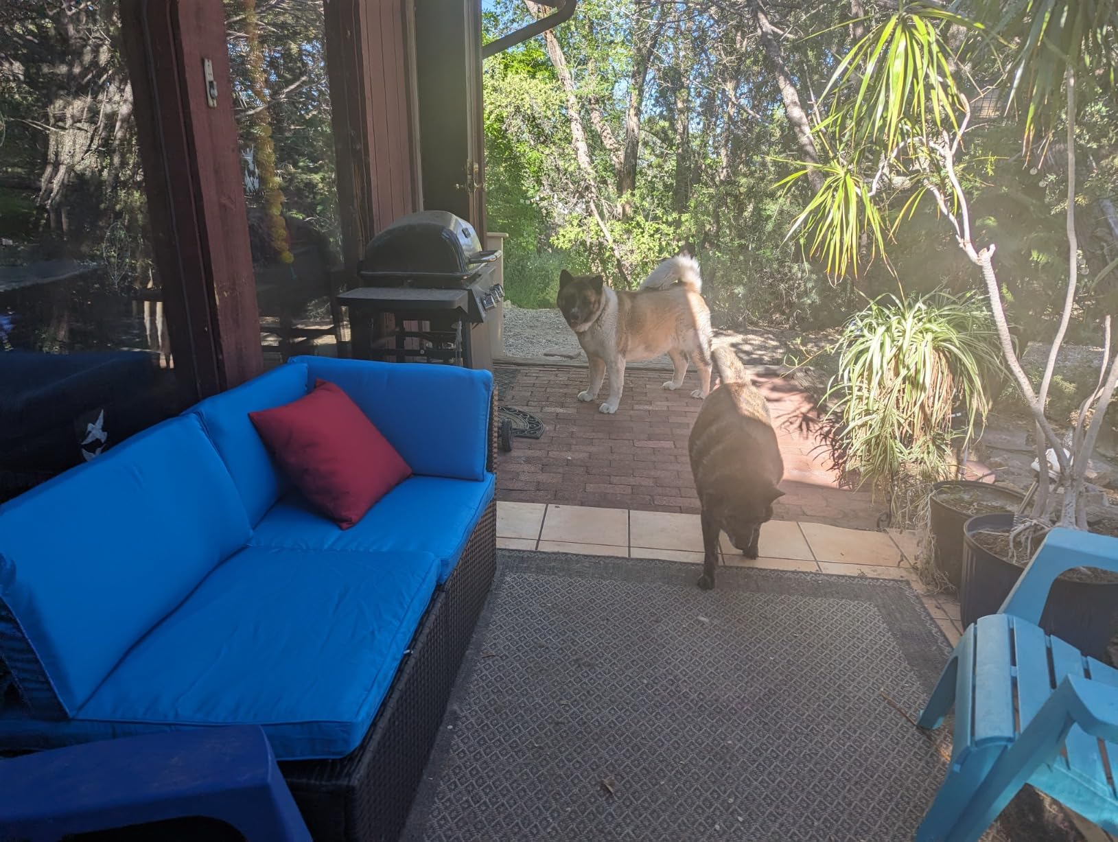 Devoko 5 Pieces Patio Furniture Sets All Weather Outdoor Sectional Patio Sofa Manual Weaving Wicker Rattan Patio Seating Sofas with Cushion and Glass Table (Beige) customer photo 1