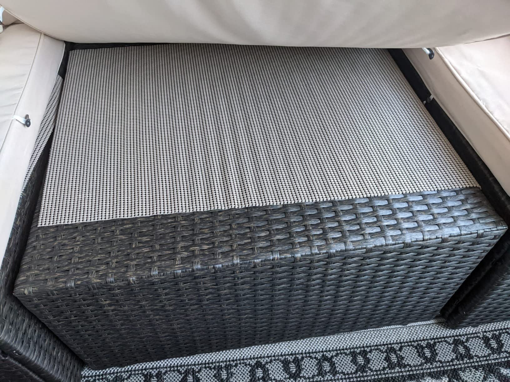 Devoko 5 Pieces Patio Furniture Sets All Weather Outdoor Sectional Patio Sofa Manual Weaving Wicker Rattan Patio Seating Sofas with Cushion and Glass Table (Beige) customer photo 2