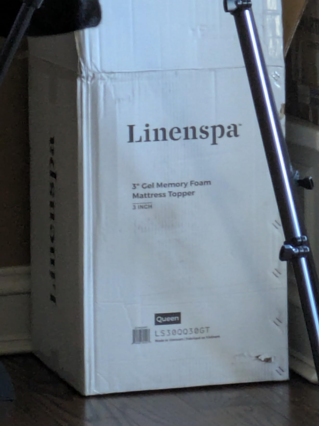 Linenspa Memory Foam Mattress Topper, Full Size - 3 Inch Gel Infused Memory Foam - Plush Feel - Cooling and Pressure Relieving - CertiPUR Certified customer photo 1