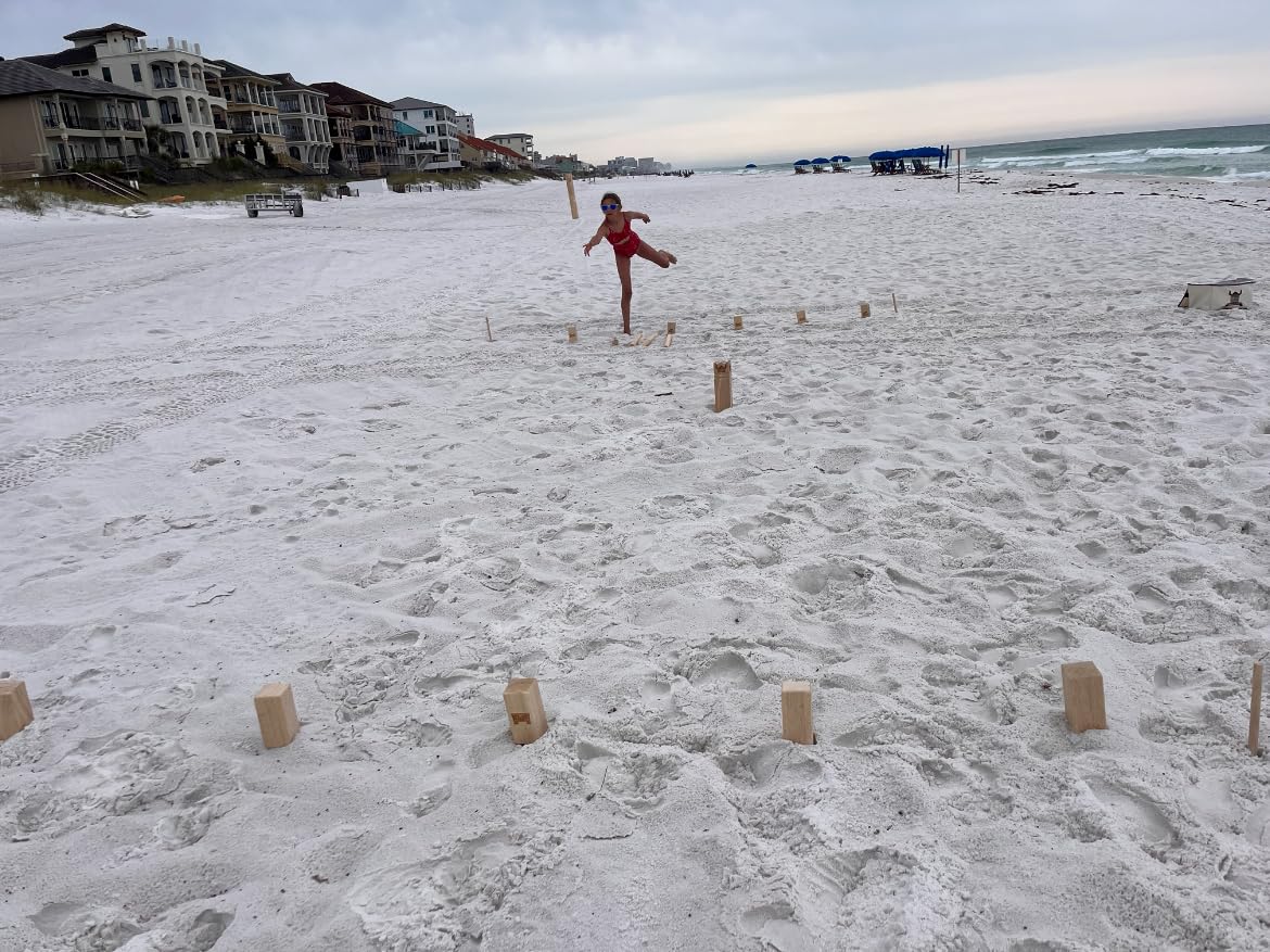 GoSports Kubb Yard Game Set - Choose Regulation or Backyard - Kuub Viking Chess Outdoor Game customer photo 2