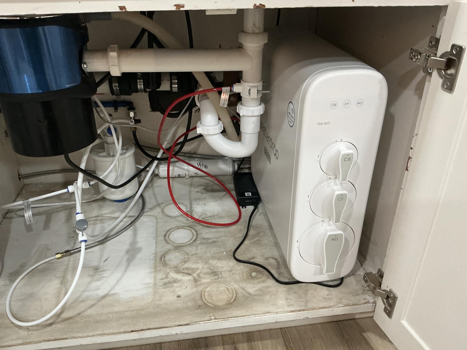 Waterdrop G3P600 Reverse Osmosis System, 8 Stage Tankless Reverse Osmosis Water Filter, NSF/ANSI 42 & 53 & 58 & 372 Certified customer photo 1