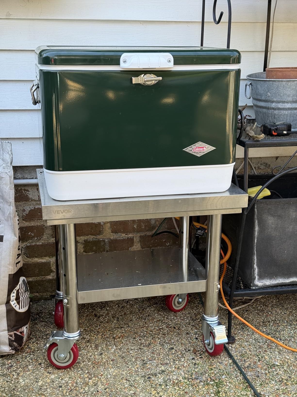 Vevor Mophorn Stainless Steel Work Table 36x24 Inch with 4 Wheels, Casters Heavy Duty Food Prep Worktable for Commercial Kitchen Restaurant, Silver customer photo 1