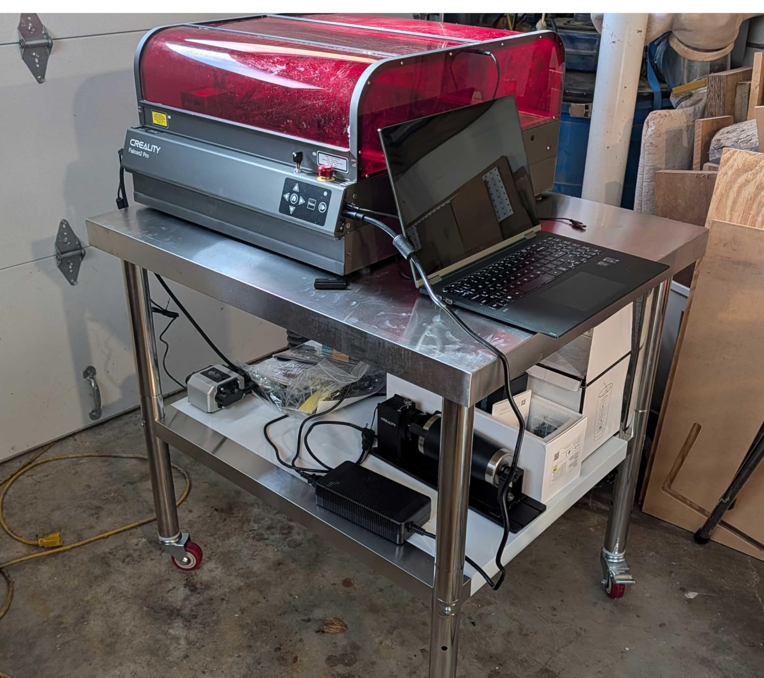 Vevor Mophorn Stainless Steel Work Table 36x24 Inch with 4 Wheels, Casters Heavy Duty Food Prep Worktable for Commercial Kitchen Restaurant, Silver customer photo 2