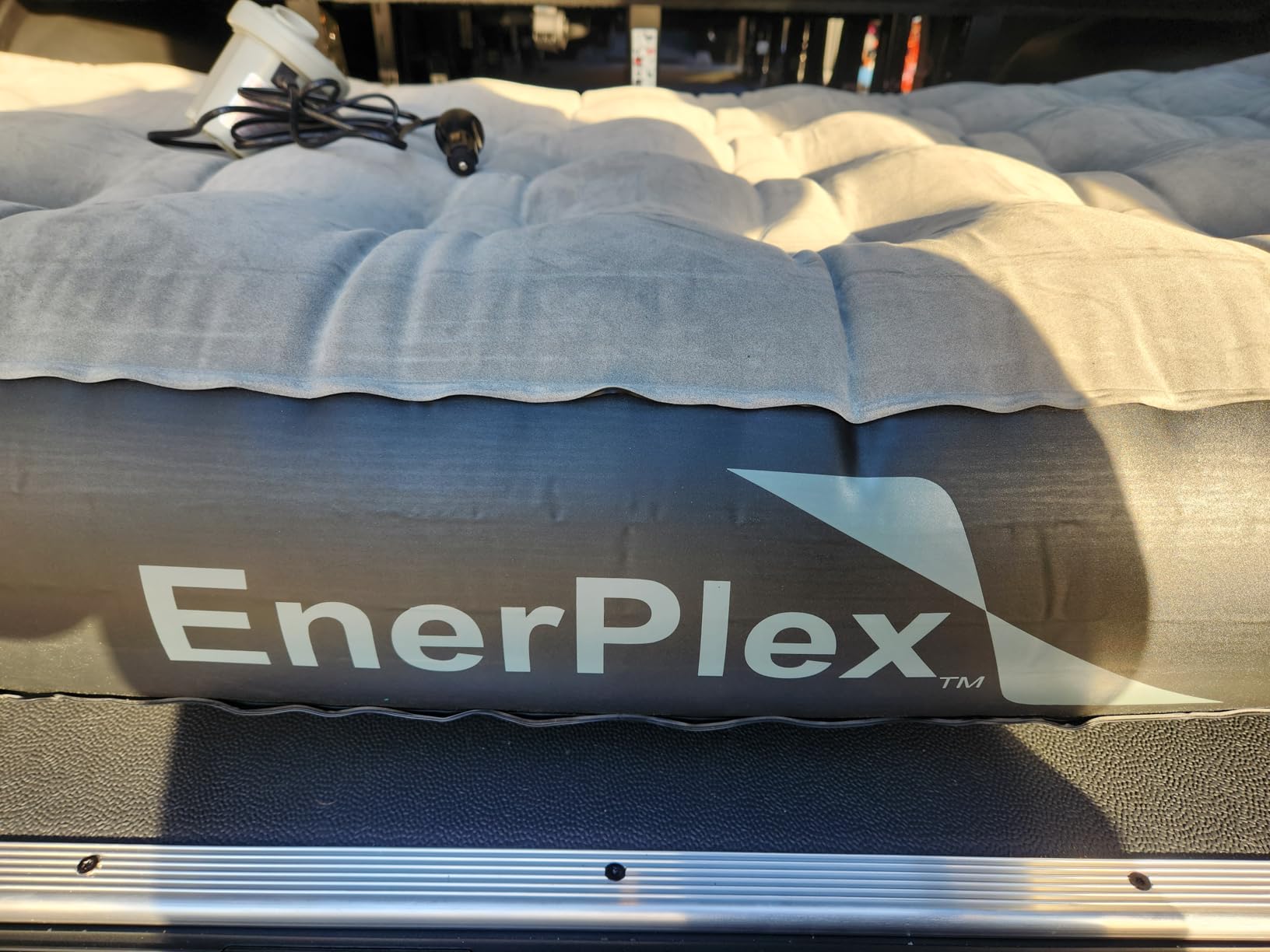 EnerPlex Camping Air Mattress with Built in Pump - Twin Blow Up Mattress for Travel & Guests - Portable Bed for Adults and Kids - Grey customer photo 1
