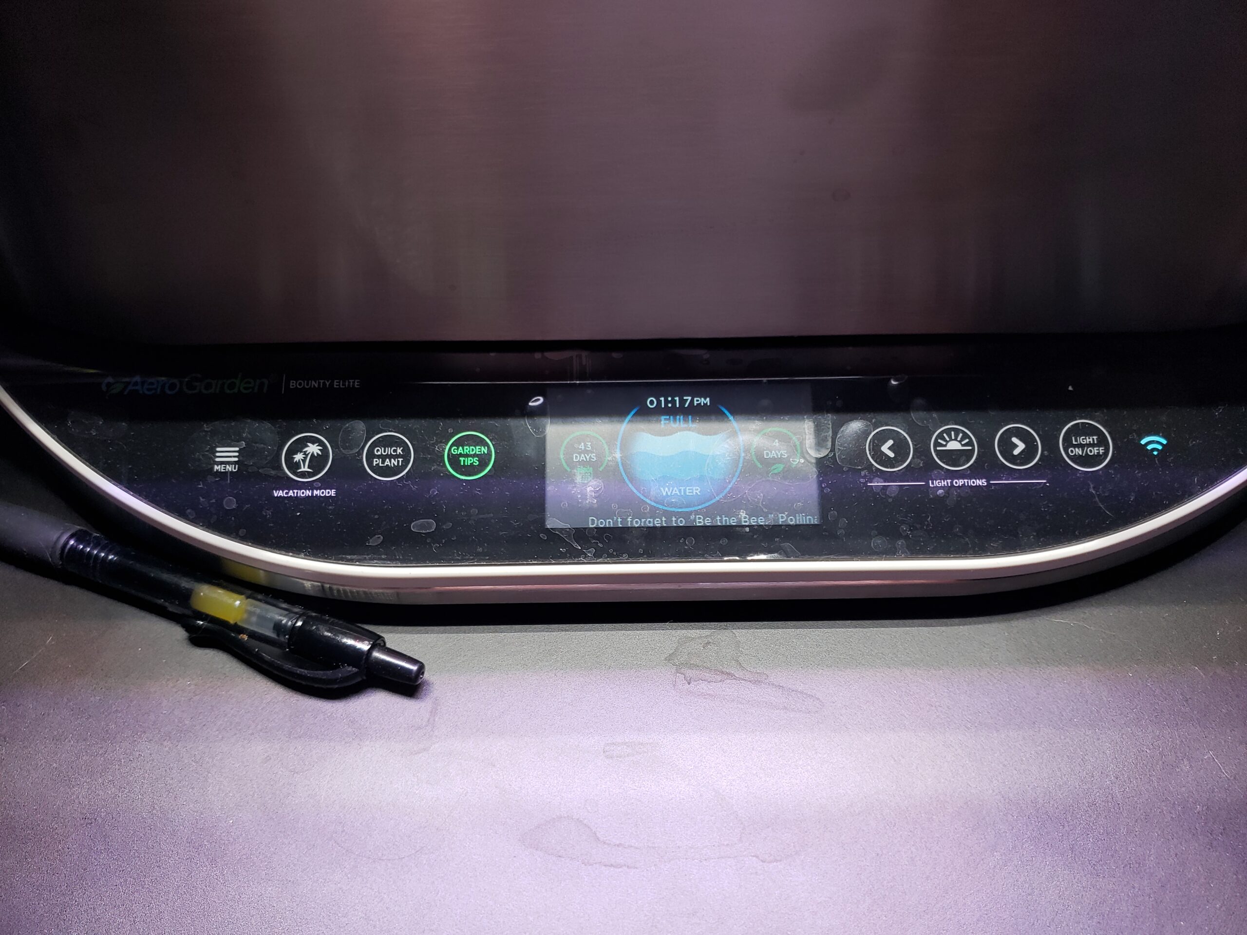 AeroGarden Bounty Elite - Indoor Garden with LED Grow Light, WiFi and Alexa Compatible, Stainless Steel customer photo 2