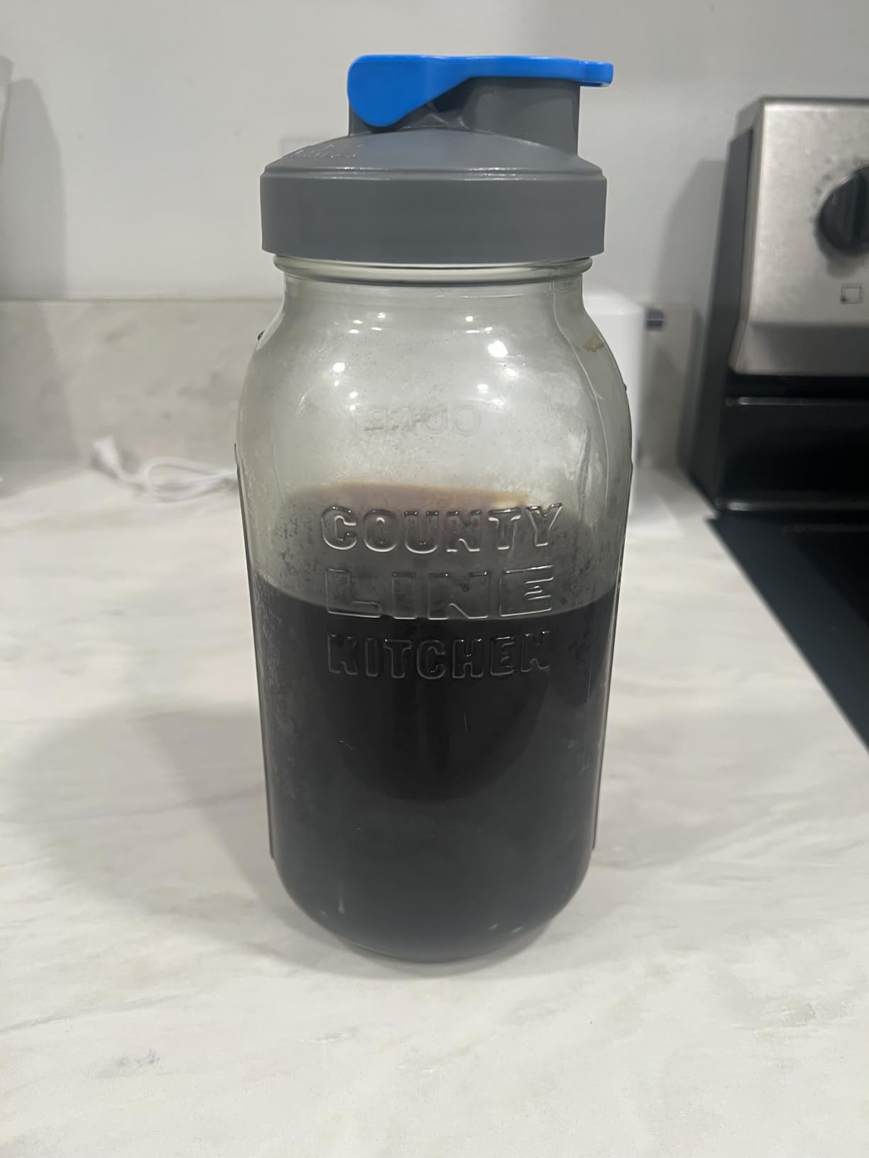 County Line Kitchen 64oz Cold Brew Coffee Maker with Leak Proof Lid - Gray customer photo 1