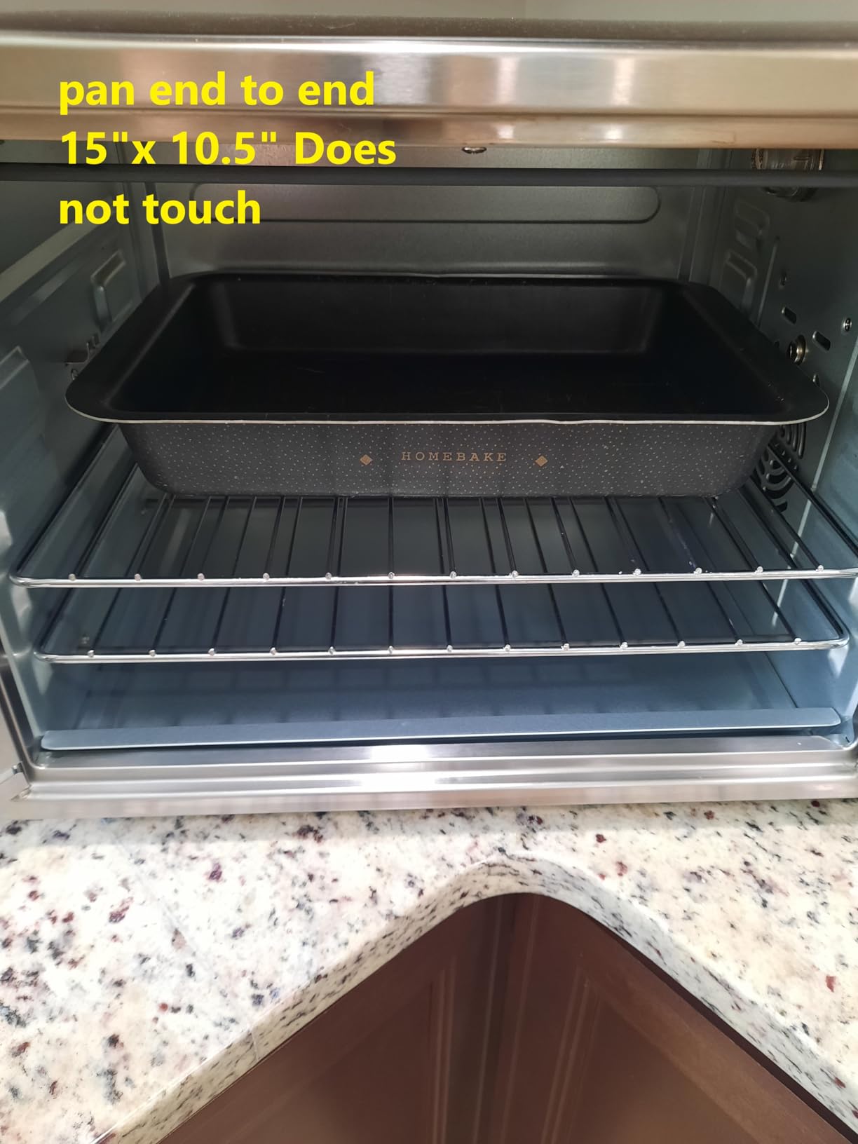 Elite Gourmet ETO-4510M French Door 47.5Qt, 18-Slice Convection Oven 4-Control Knobs, Bake Broil Toast Rotisserie Keep Warm, Includes 2 x 12