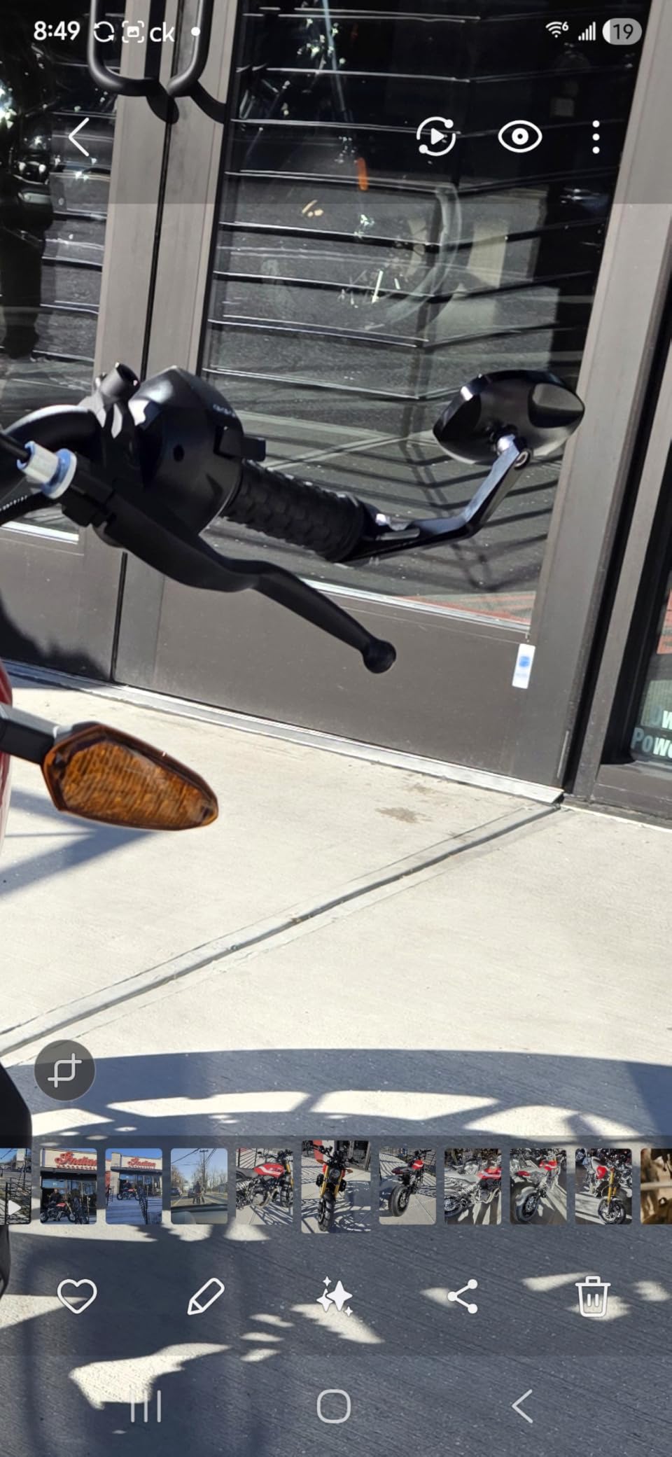 FENRIR CNC Aluminum Alloy Cafe Racer Black Motorcycle Bar End Mirrors Side 22mm 7/8