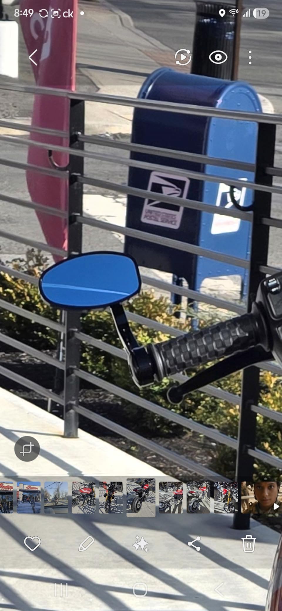 FENRIR CNC Aluminum Alloy Cafe Racer Black Motorcycle Bar End Mirrors Side 22mm 7/8