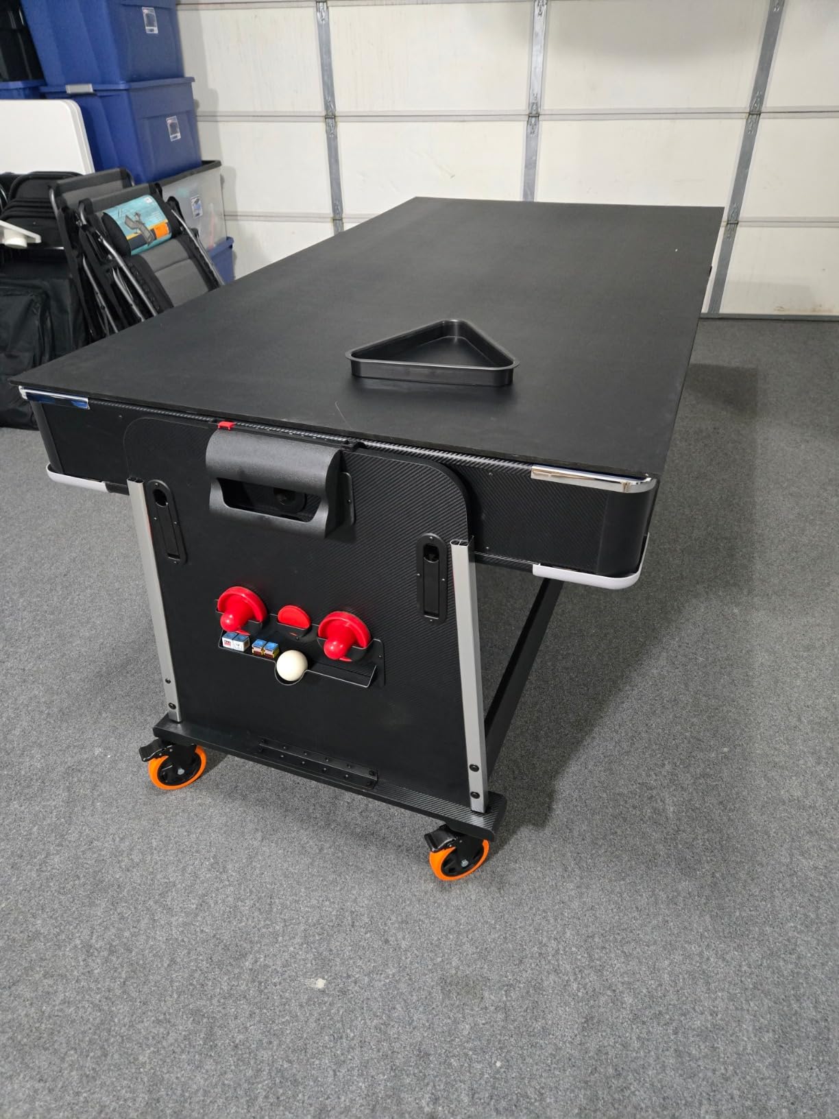 RACK Triad 7-Foot 3-in-1 Multi-Game Swivel Billiard/Pool Table - Pool, Table Tennis & Air Hockey Combo Game Table for Adults & Kids, Home Game Rooms customer photo 2